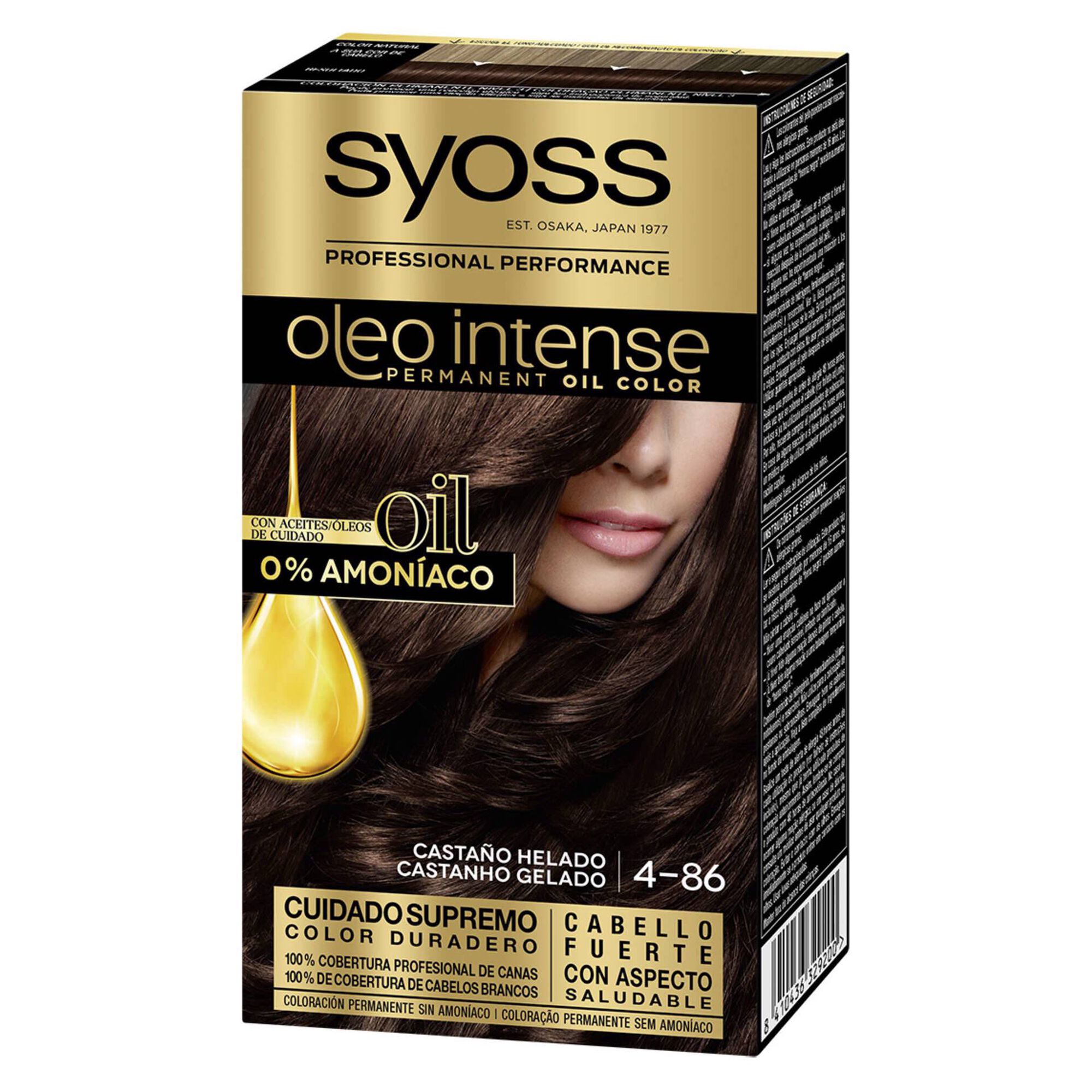 Coloração Permanente Oleo Intense Castanho Gelado 4.86