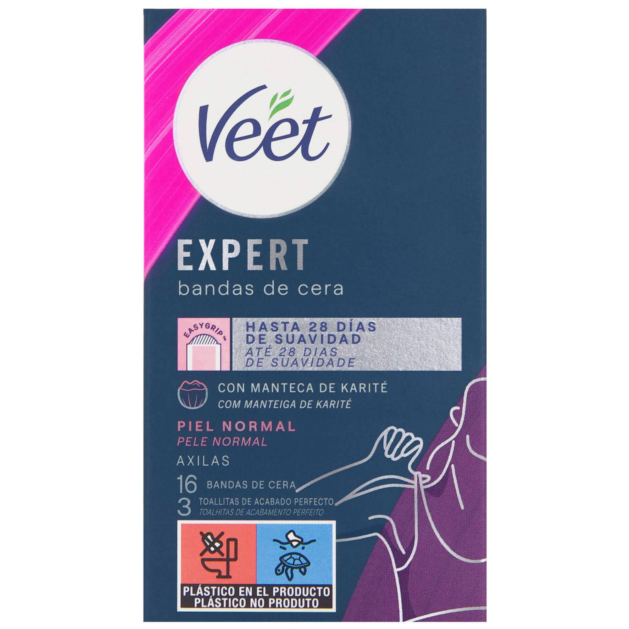 Bandas Depilatórias Cera Fria Expert Axilas