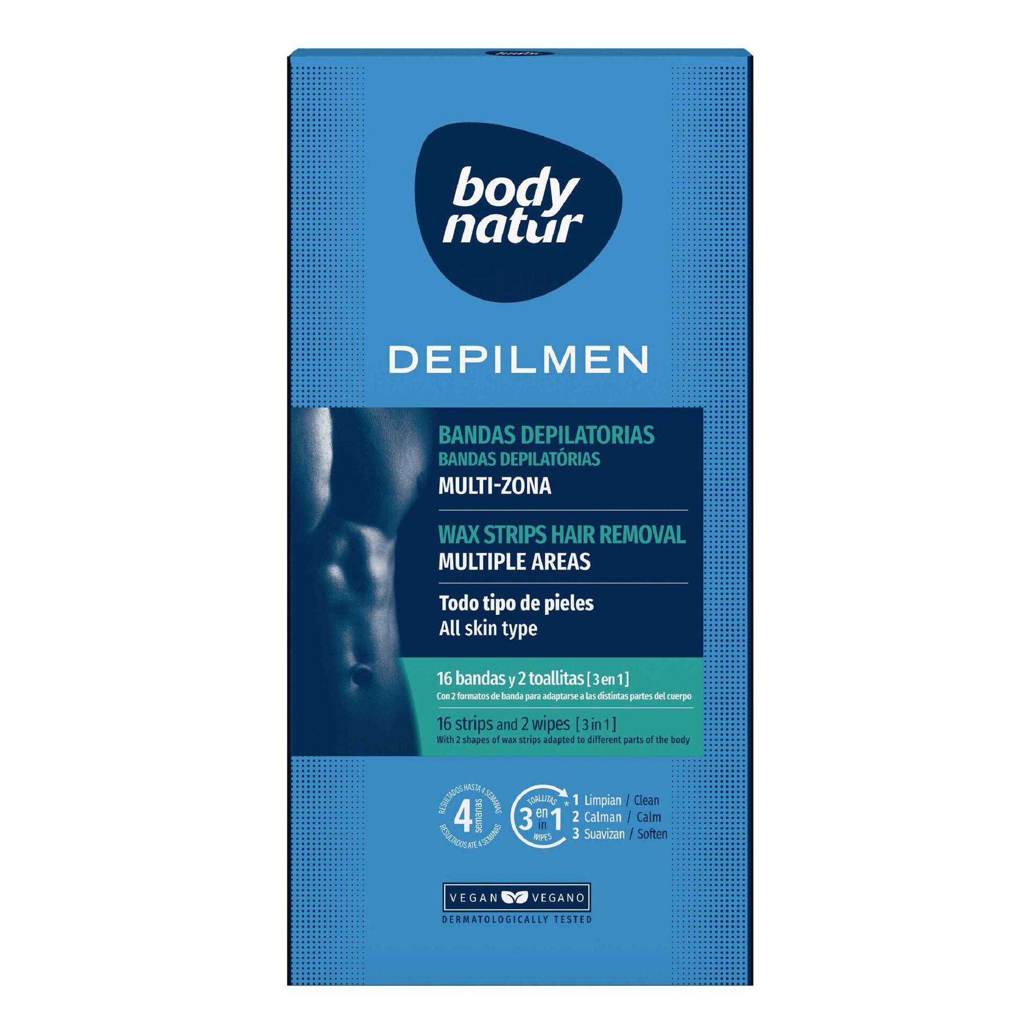 Bandas Depilatórias Cera Corpo Homem