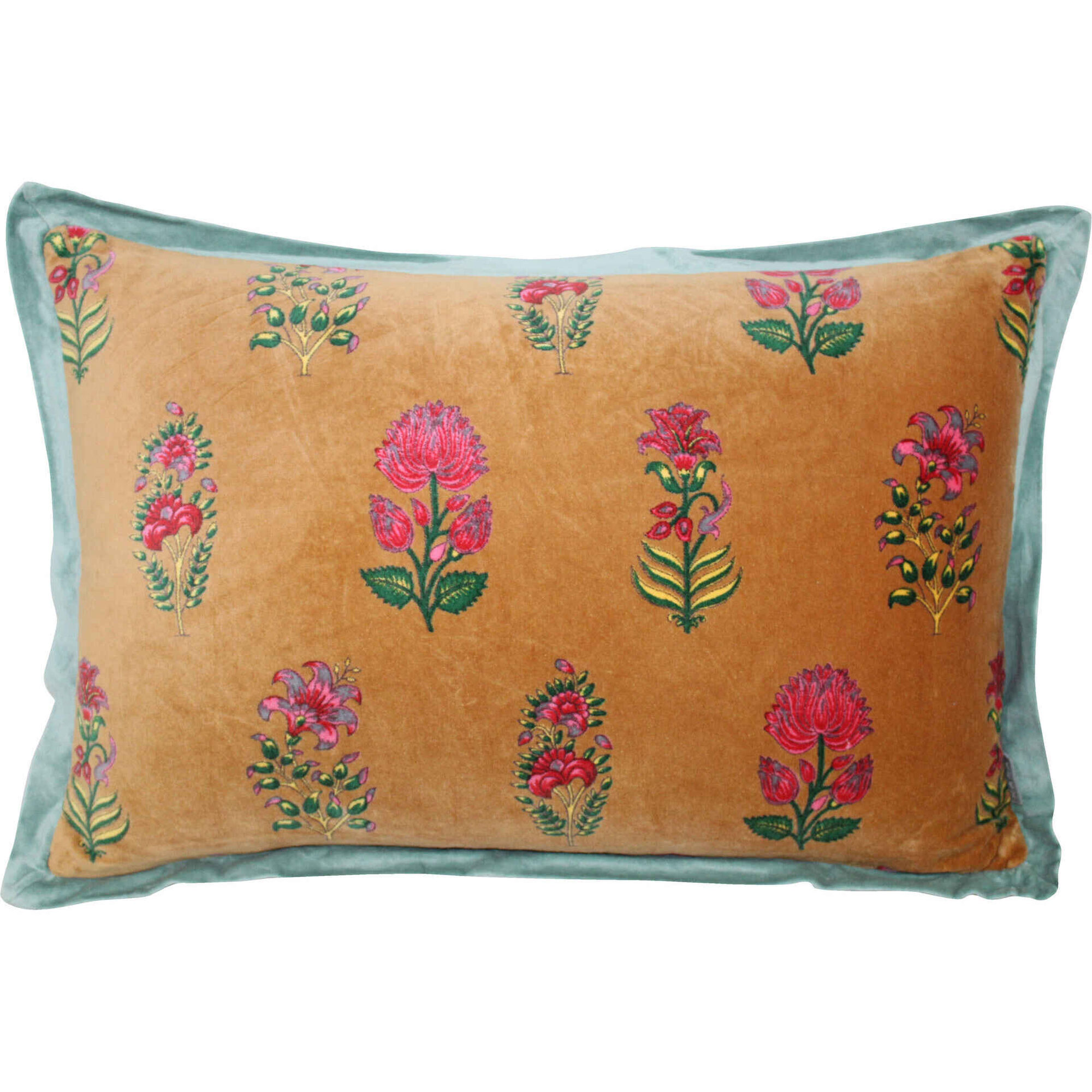 Almofada 60x40cm Flores Laranja Kasa