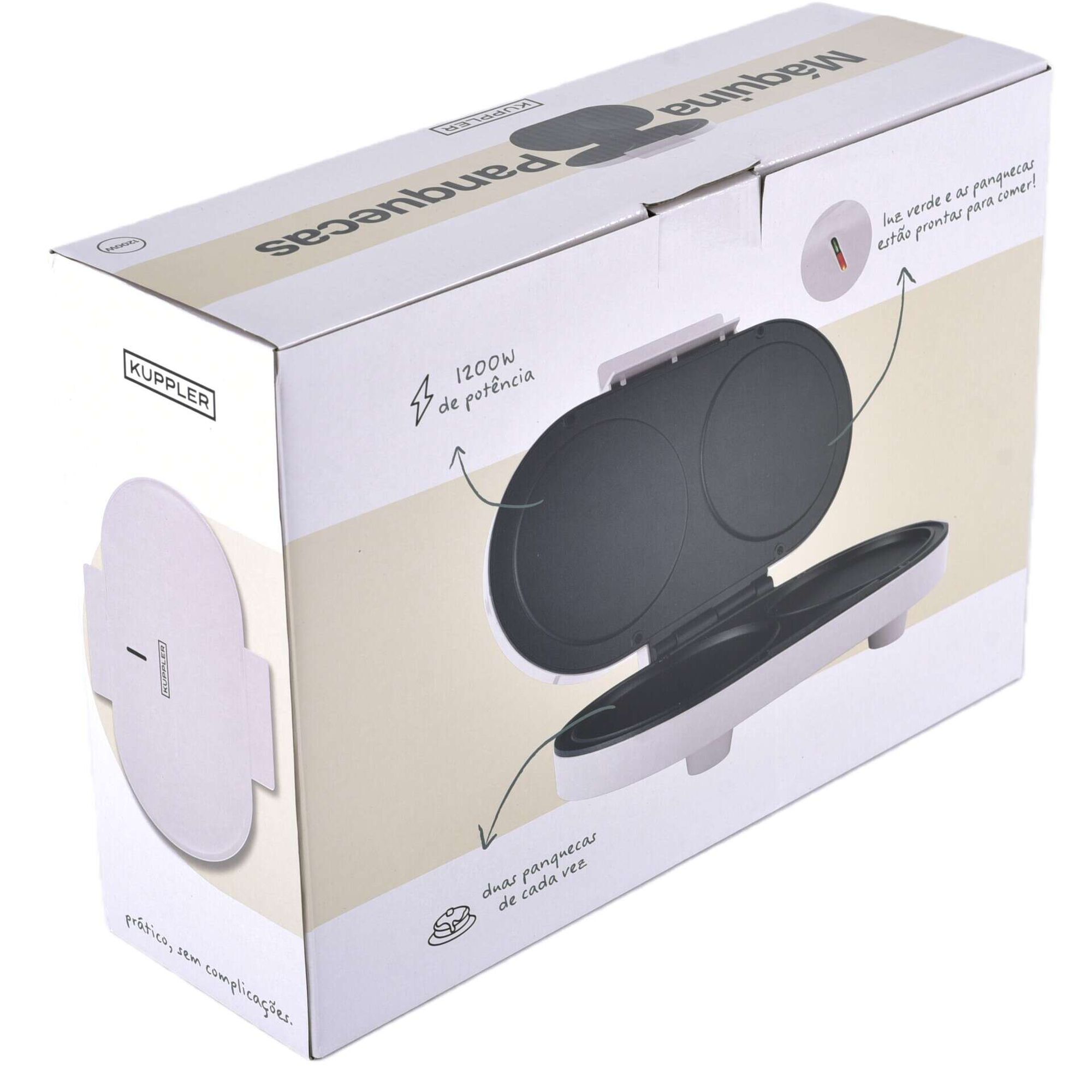 M&aacute;quina de Panquecas 1200W Branca Kuppler