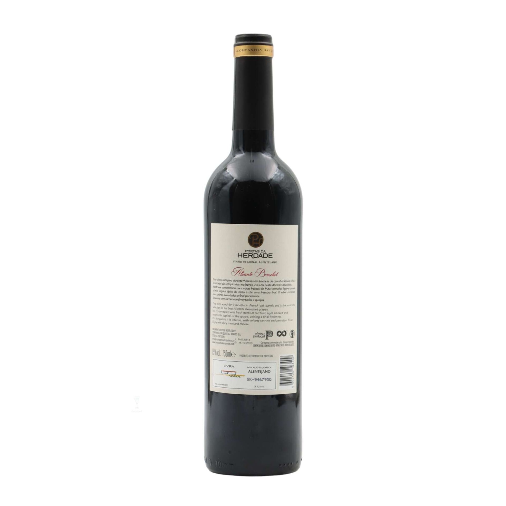 Portas da Herdade Alicante Bouschet Alentejano Vinho Tinto
