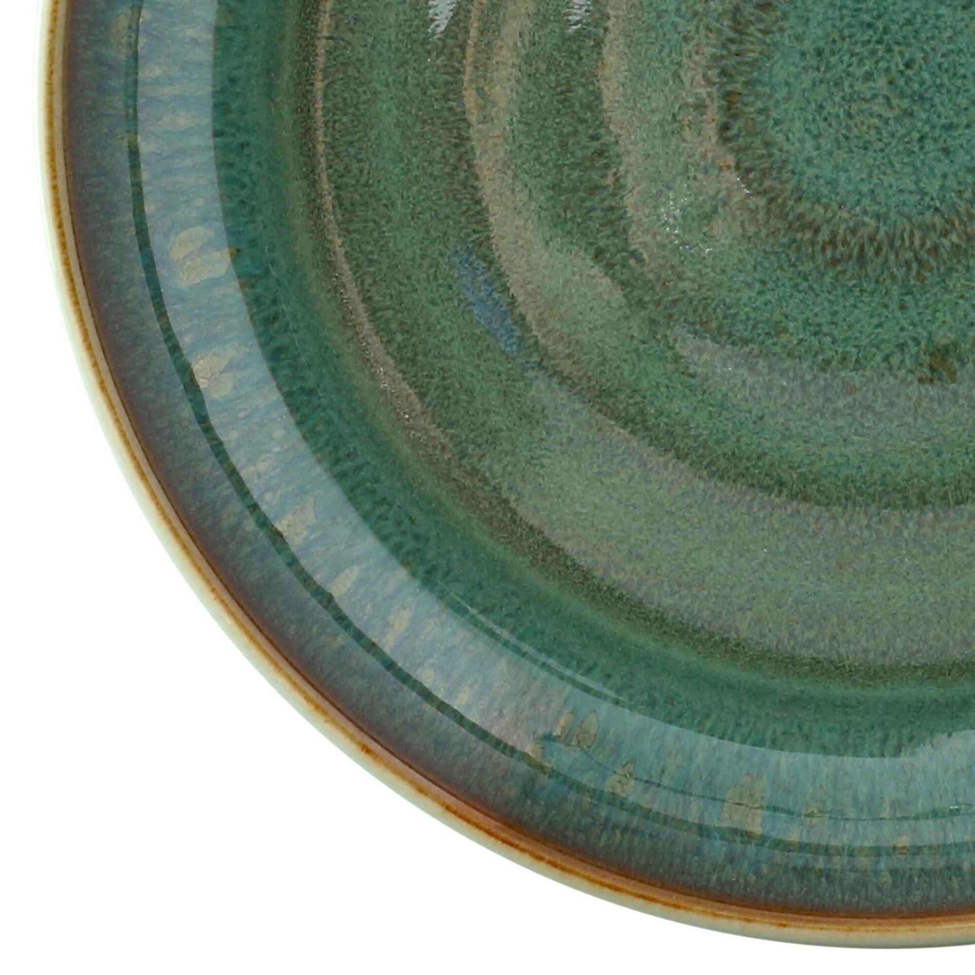 Prato Sobremesa 19cm Verde Marv&atilde;o Kasa