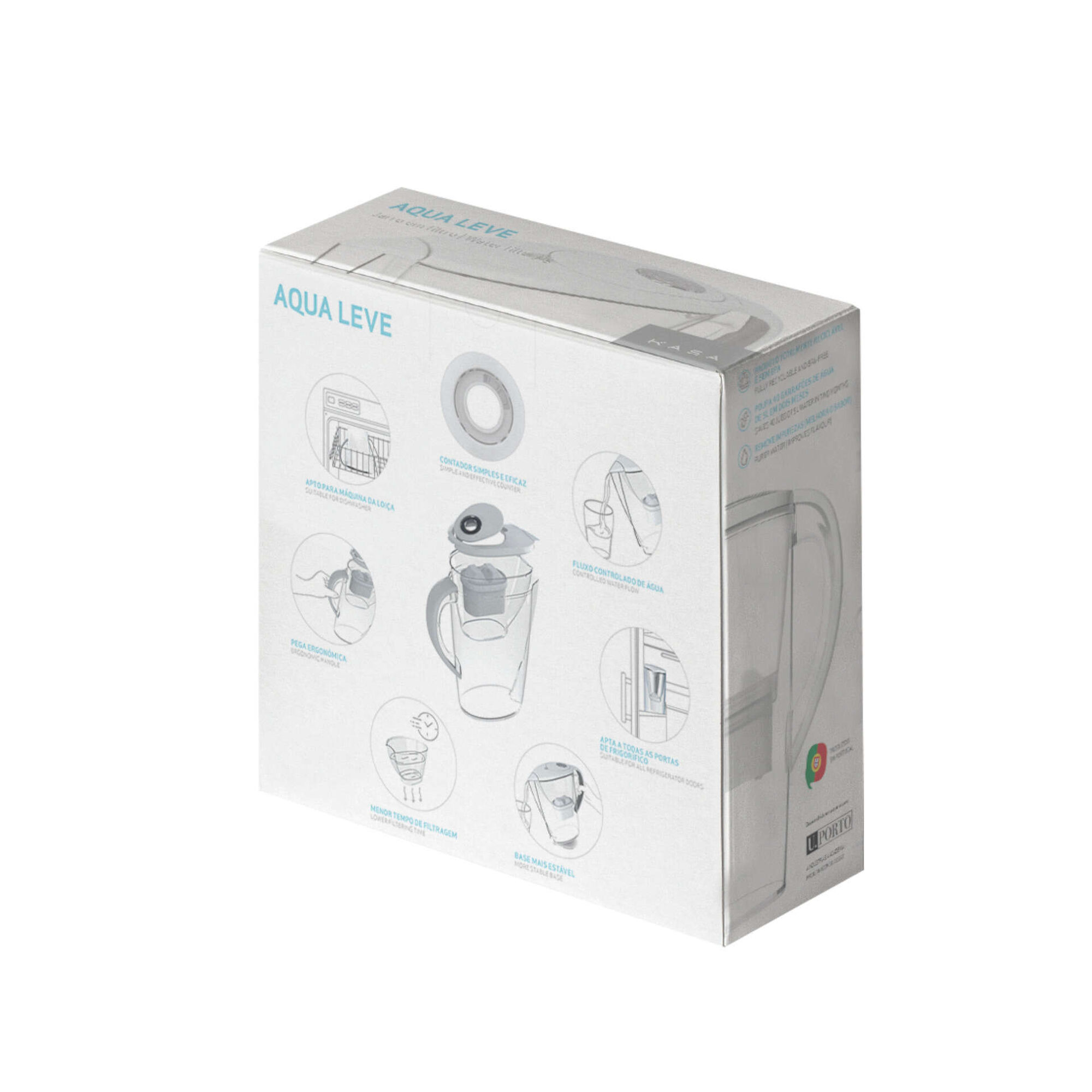 Conjunto Jarro de Filtrar 2,7L Branco e 1 Filtro Aqua Leve Conjunto Jarro de Filtrar 2,7L Branco e 1 Filtro Aqua Leve