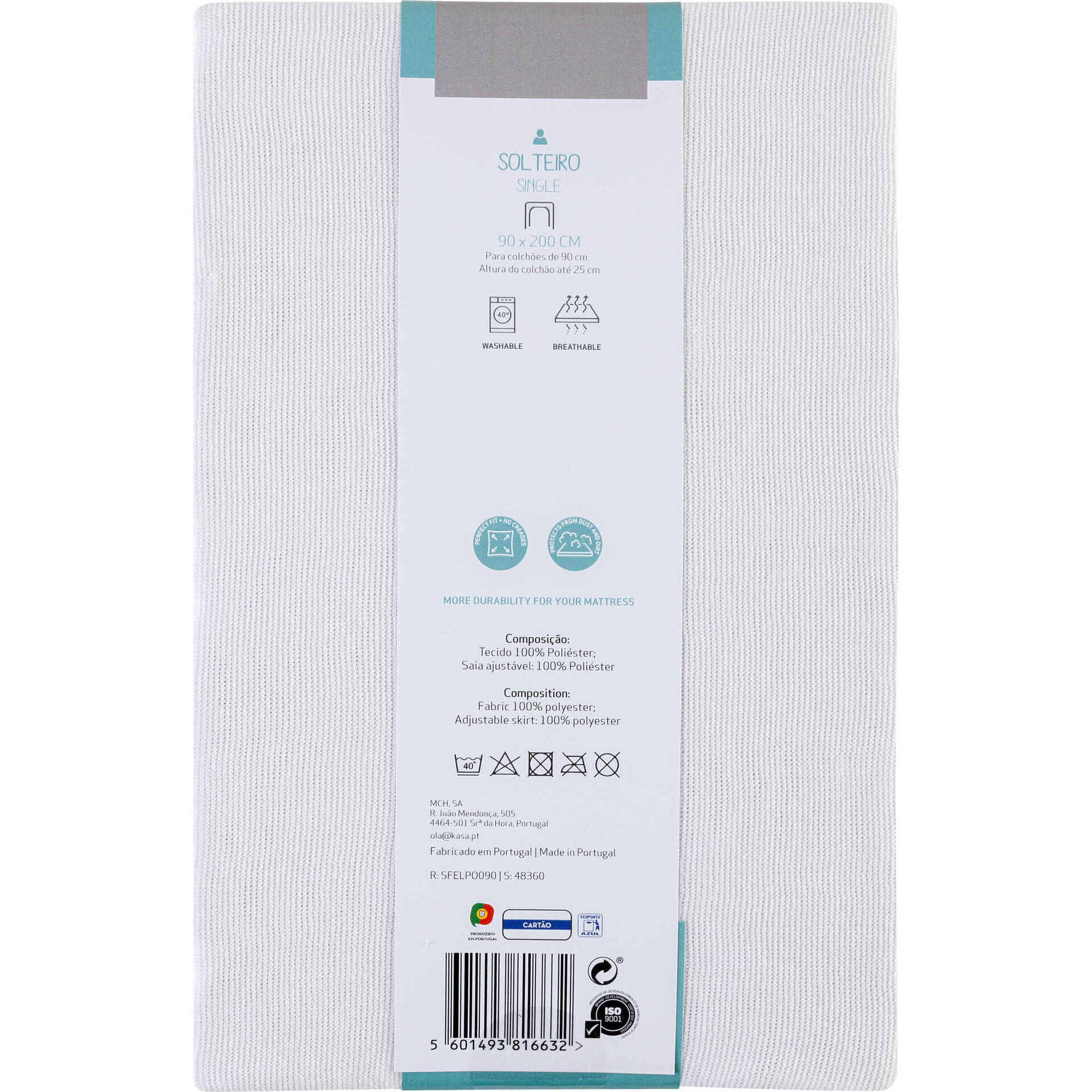 Protetor de Colch&atilde;o N&atilde;o Imperme&aacute;vel Ajust&aacute;vel Kasa