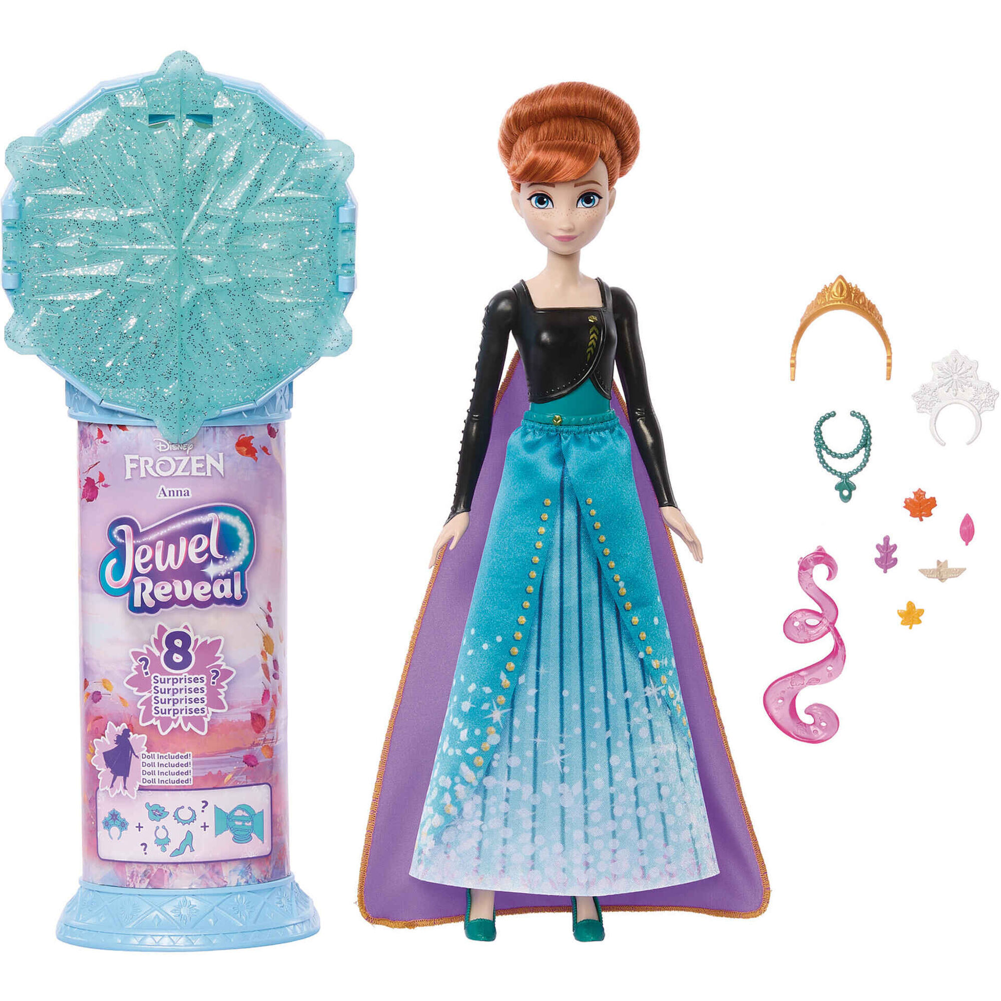 Disney - Boneca Princesa Jewel Reveal Anna