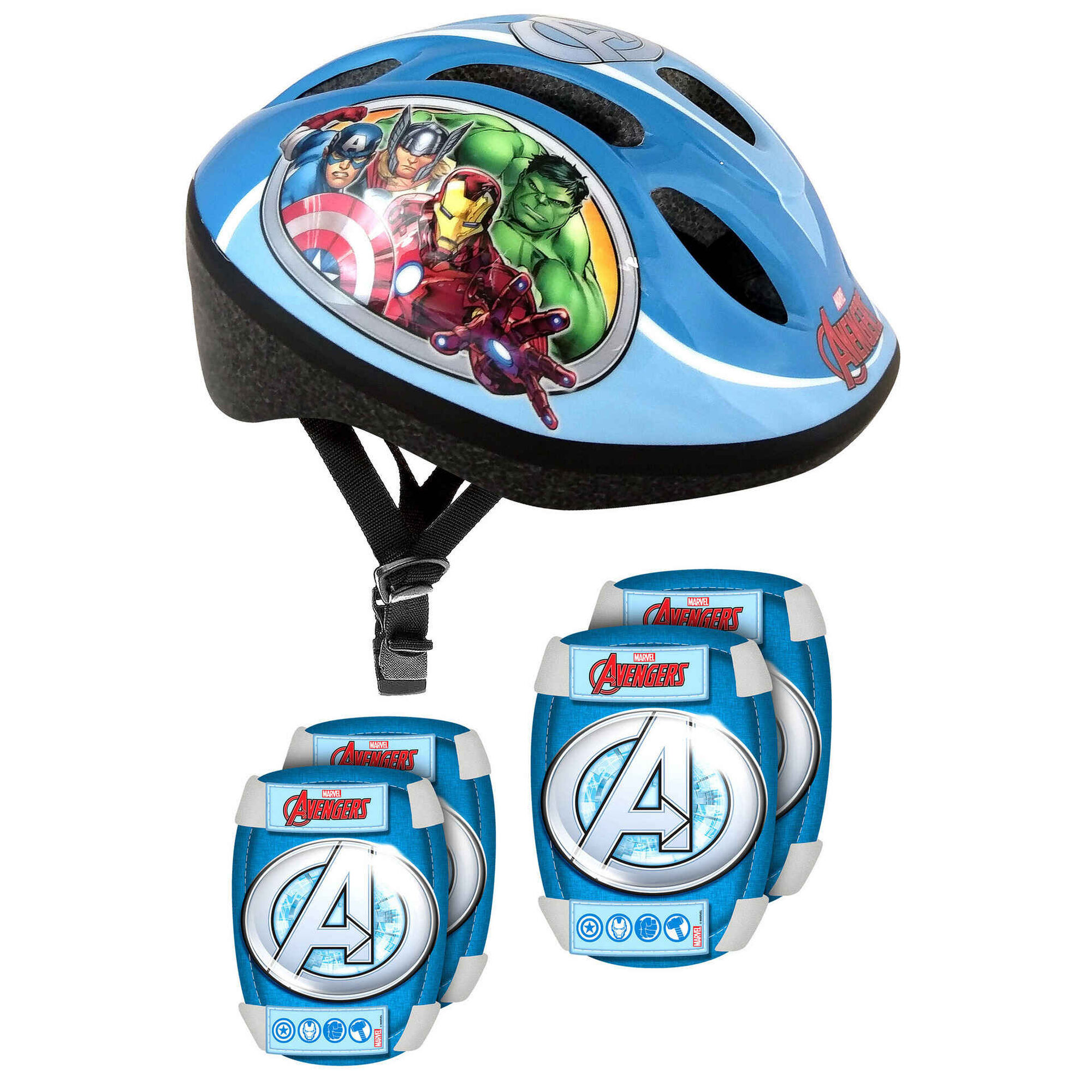 Capacete Joelheira e Cotoveleira Avengers