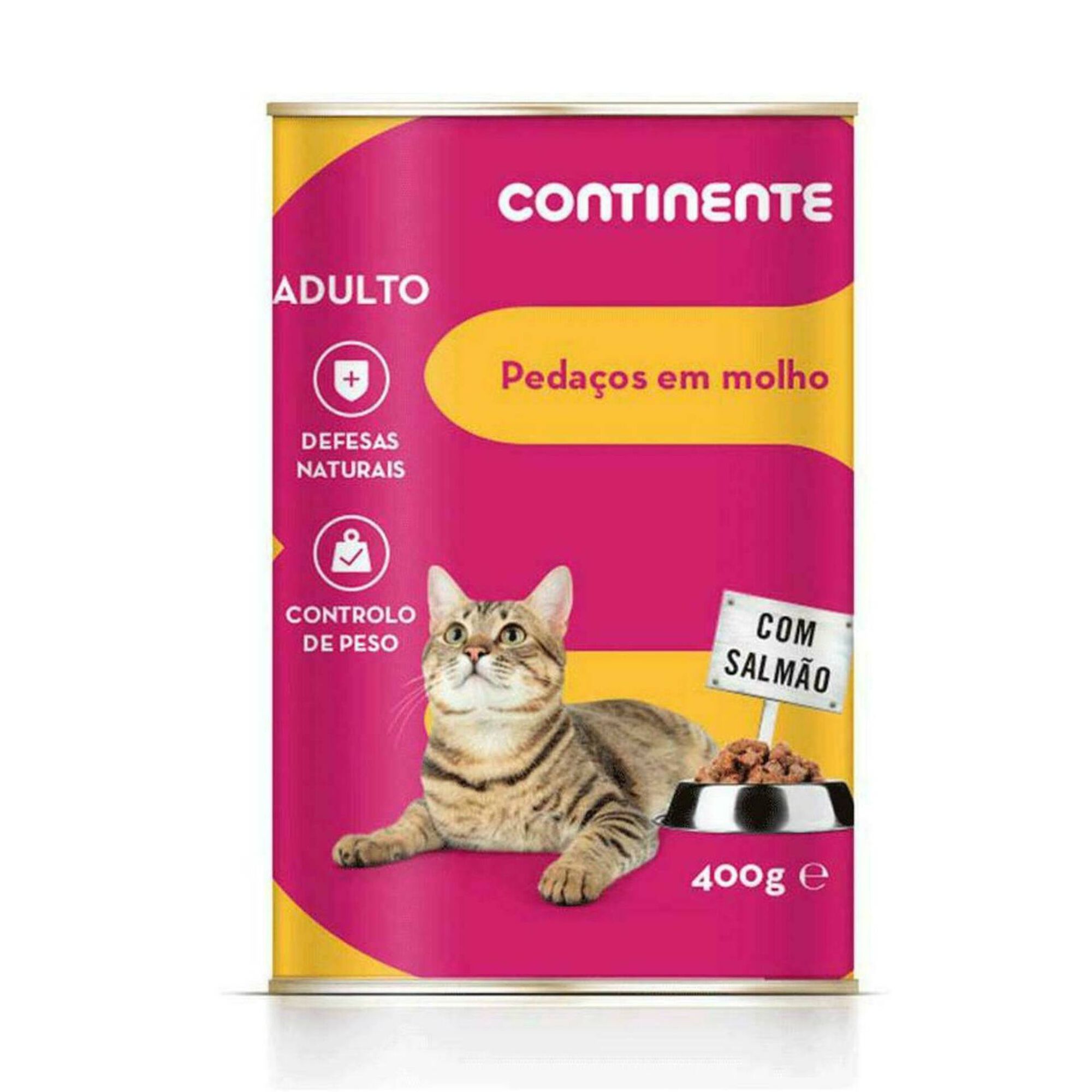 Comida Húmida para Gato Adulto Pedaços em Molho Salmão Lata Comida Húmida para Gato Adulto Pedaços em Molho Salmão Lata
