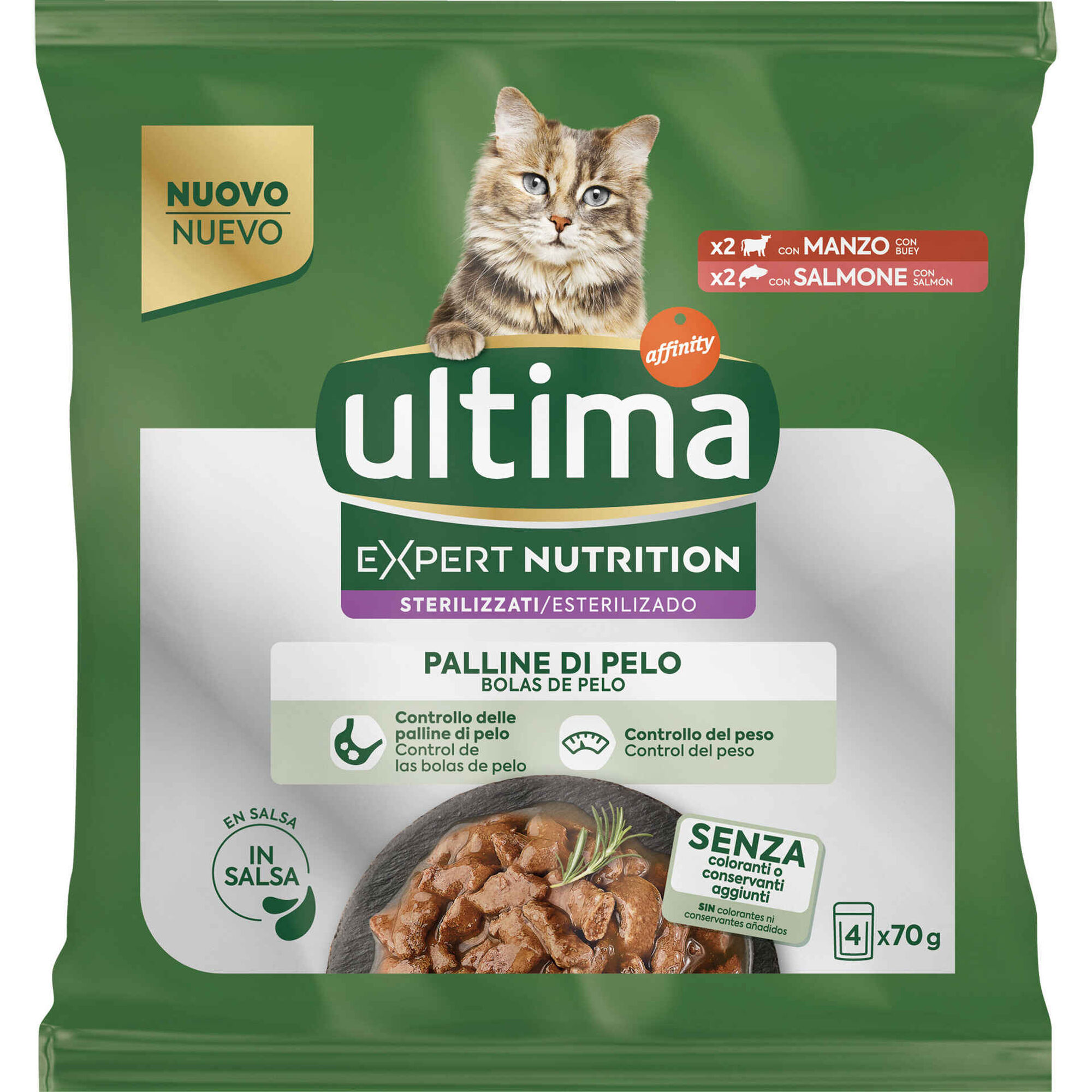Comida Húmida para Gato Adulto Bolas de Pelo