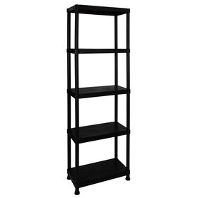 Estante de Pl&aacute;stico 5 Prateleiras 61x30x175cm Preta Itools
