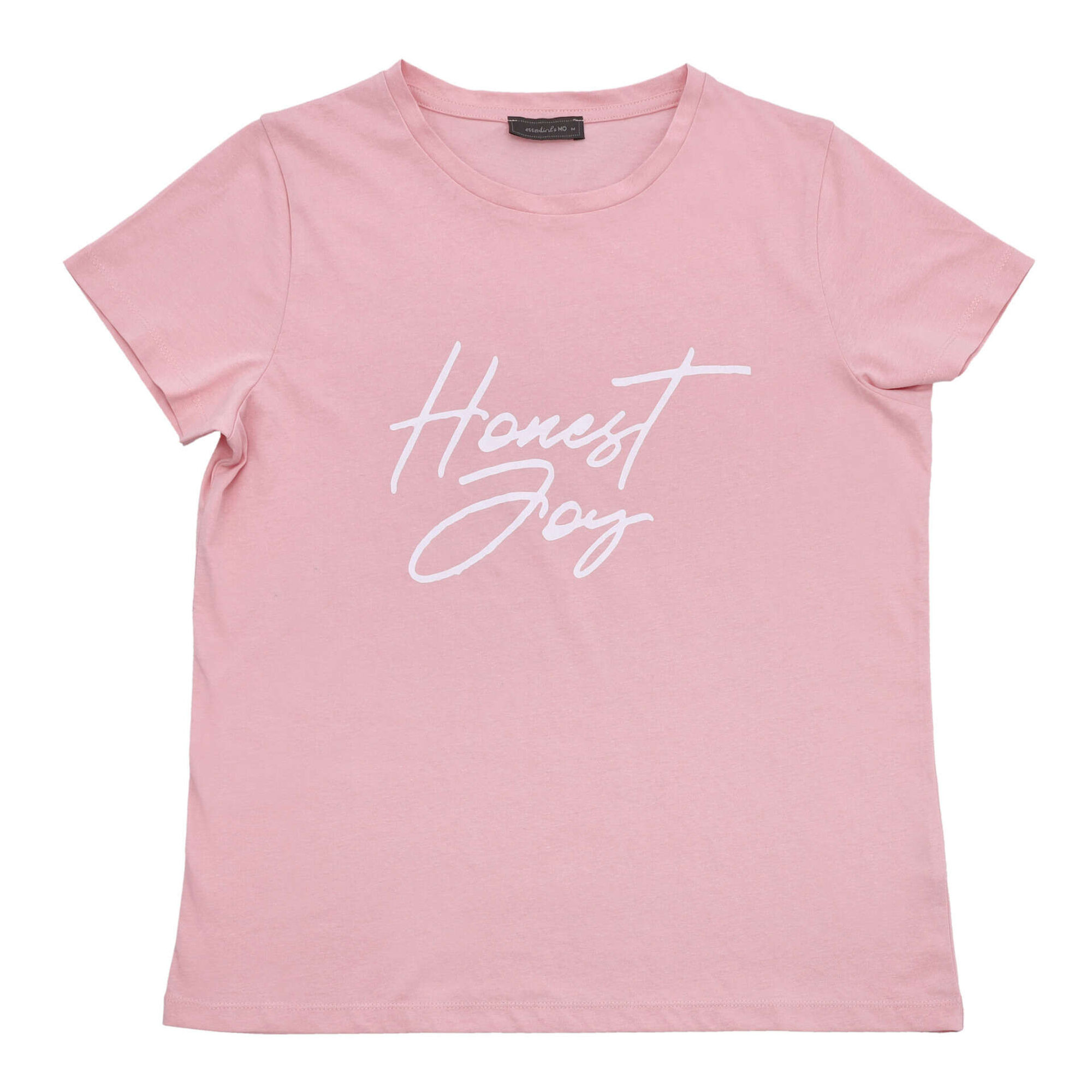 T-shirt Algodão 'Honest Boy' Rosa Claro Mulher T-shirt Algodão 'Honest Boy' Rosa Claro Mulher