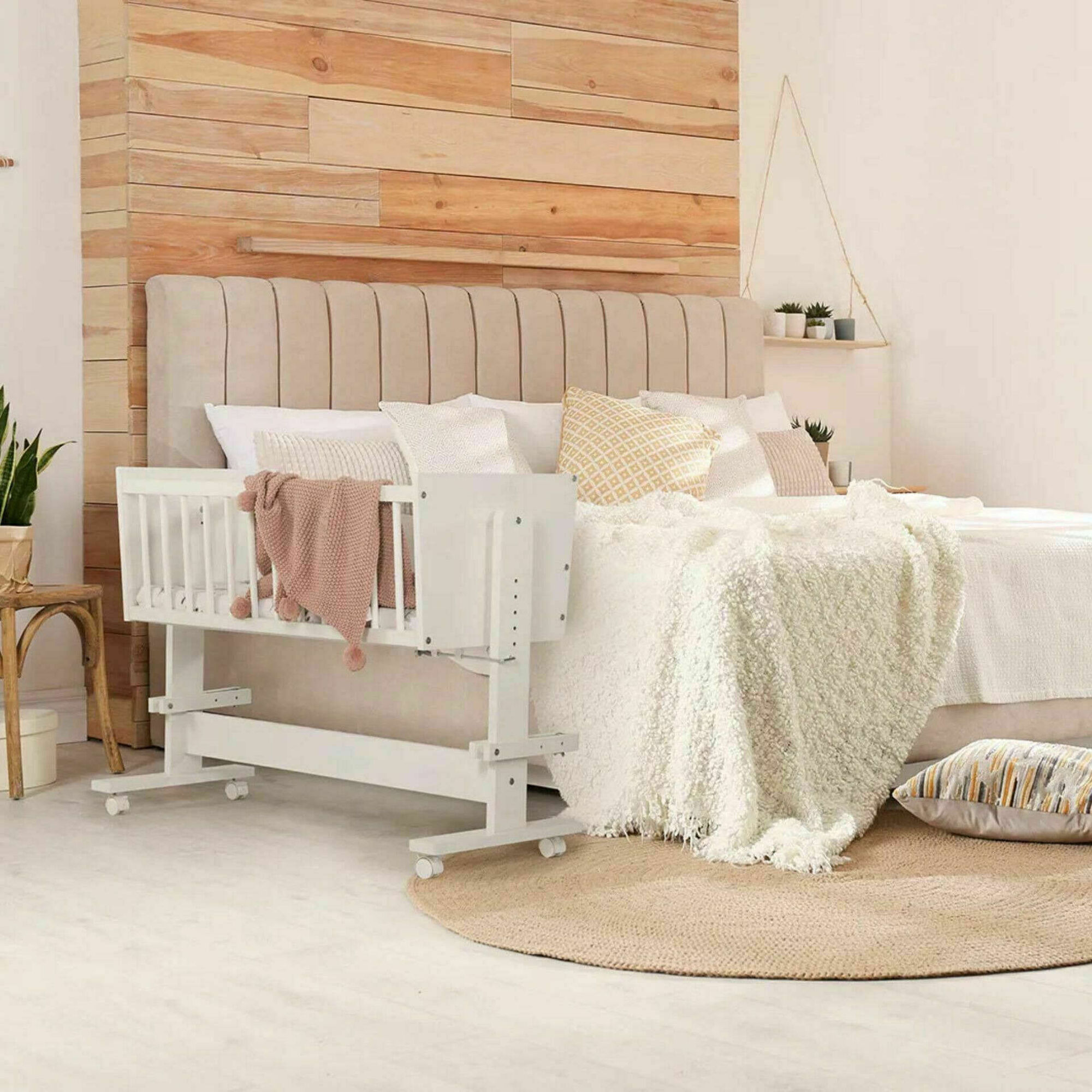 Berço Madeira Multifunções Branco Zoya