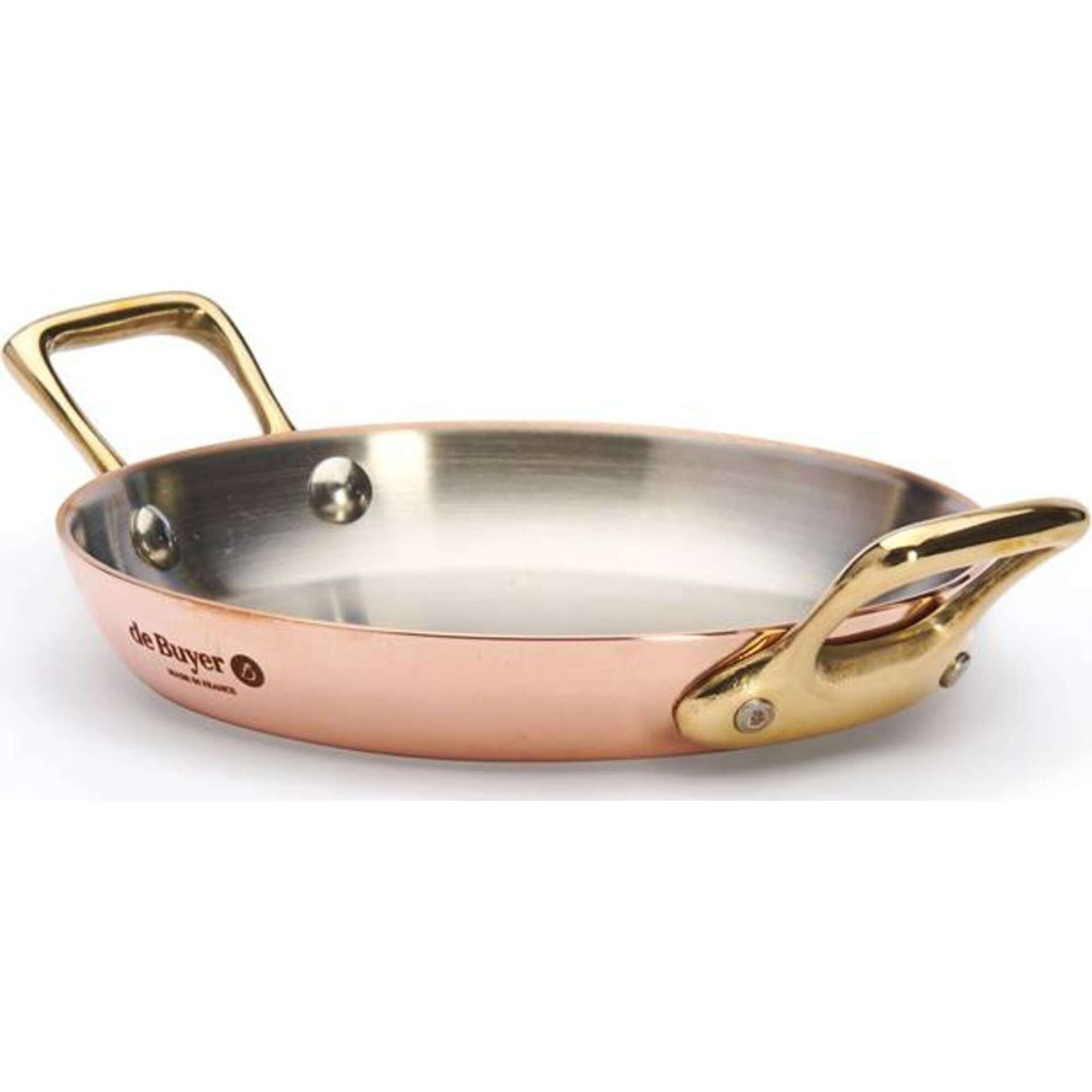 Frigideira com Asa Cobre e Inox 12 cm Inocuivre deBuyer