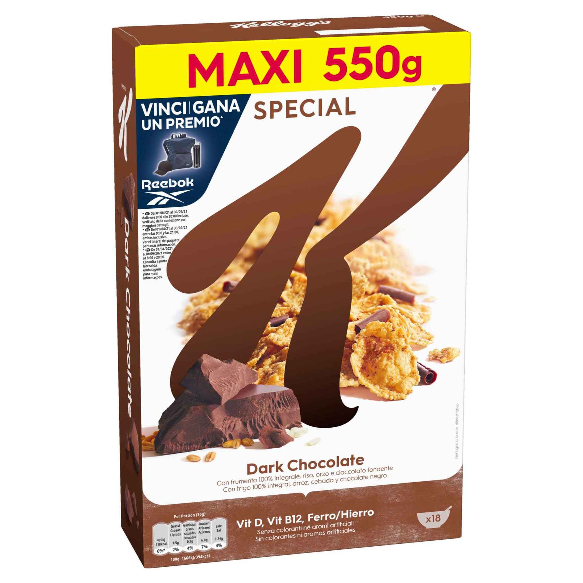 Cereais Special K Chocolate Negro Cereais Special K Chocolate Negro