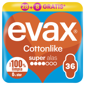 Pensos Higiénicos Cottonlike Super com Abas Pensos Higiénicos Cottonlike Super com Abas