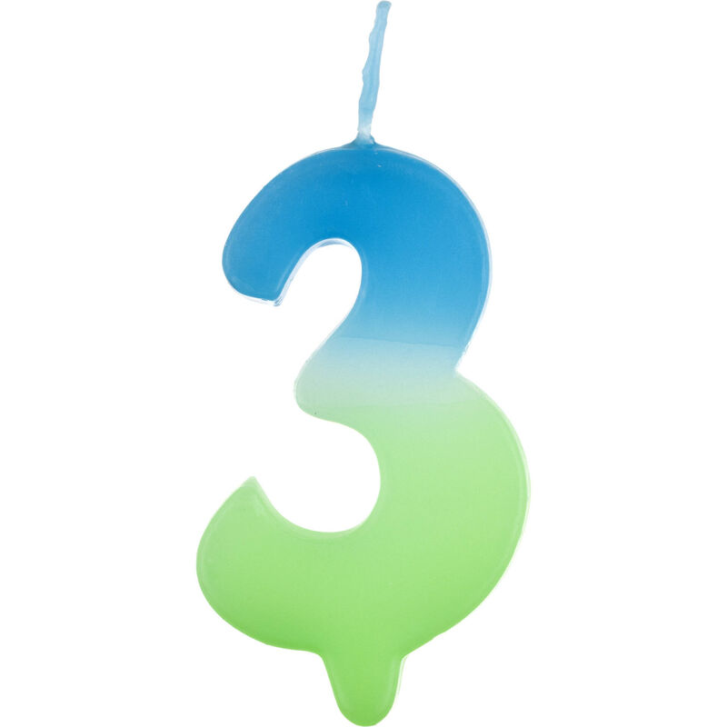 Vela Nº3 Azul e Verde Kasa