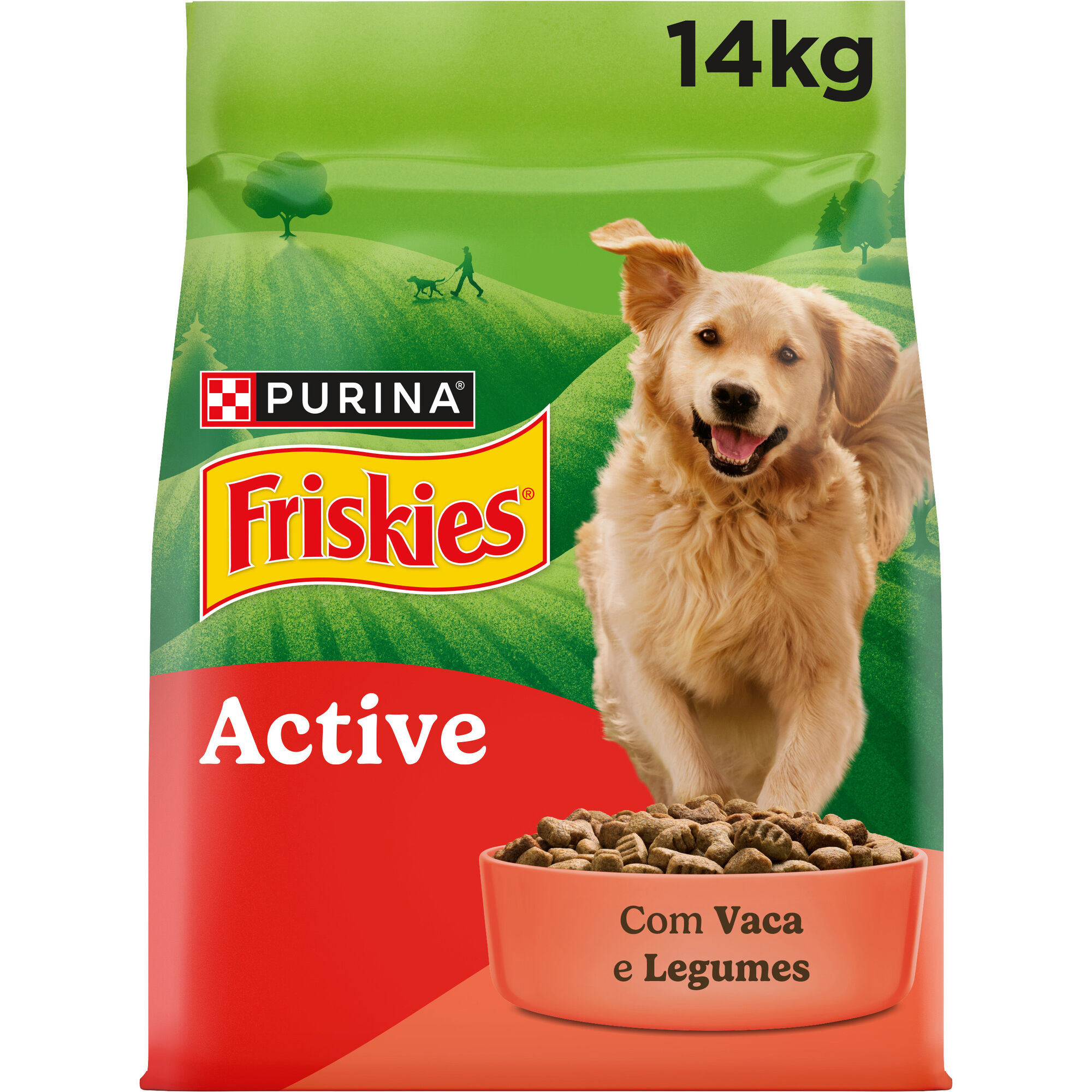 Ra&ccedil;&atilde;o para C&atilde;o Adulto Active Vaca Purina Friskies