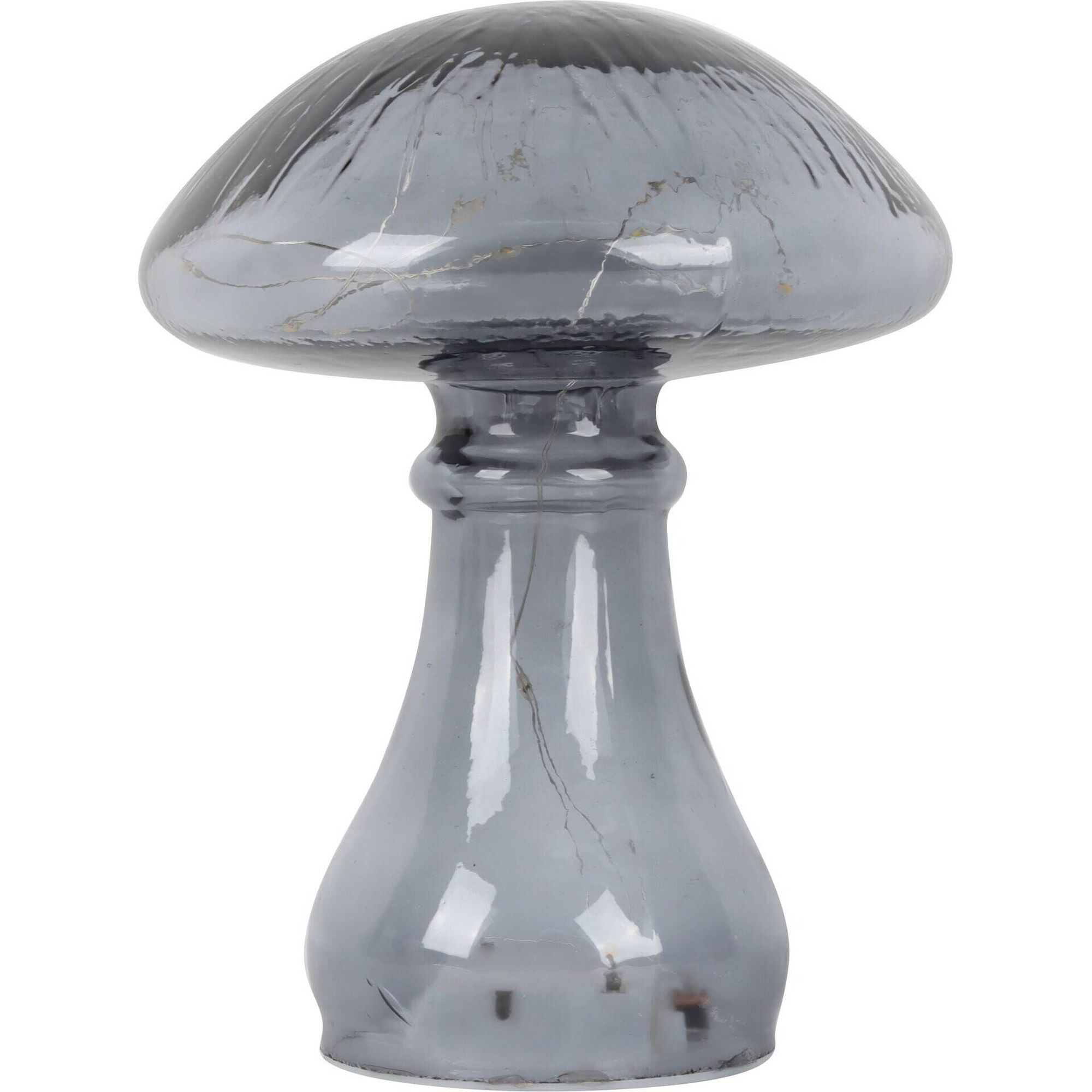 Cogumelo com LED Cinza