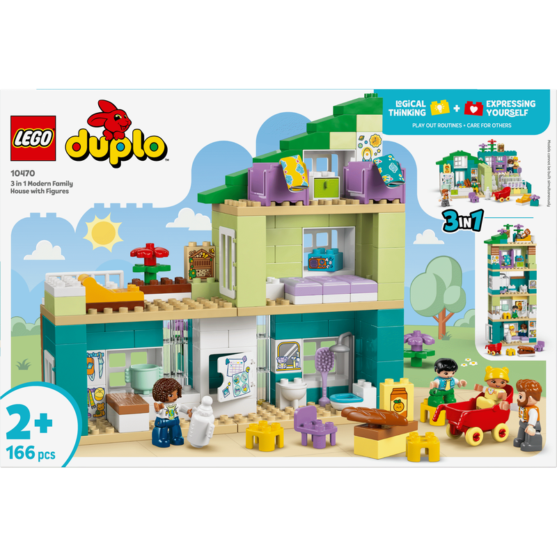 LEGO Duplo - Casa de Família Moderna 3 em 1 com Figuras - 10470