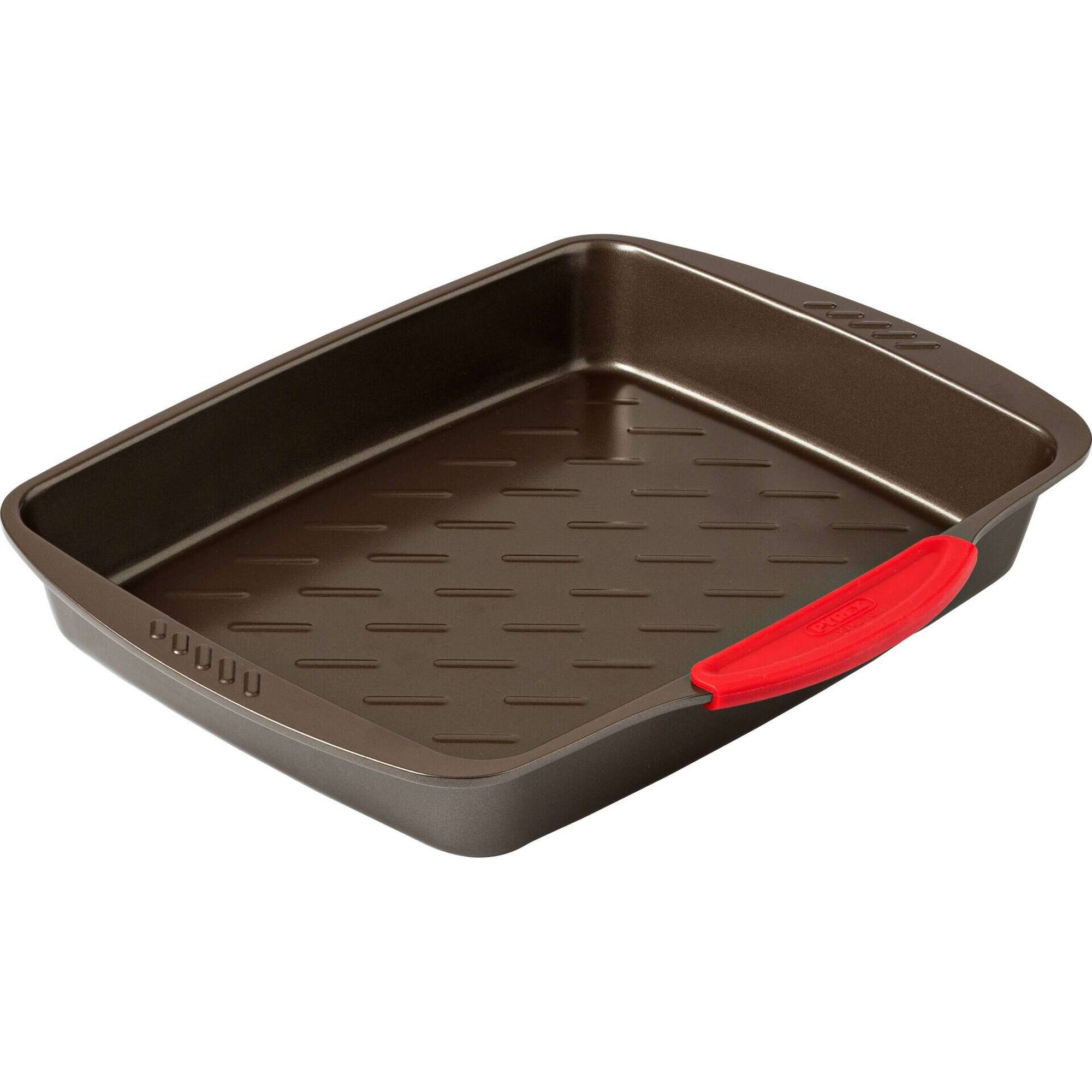 Tabuleiro Forno Retangular Metal Castanho Asimetria Pyrex