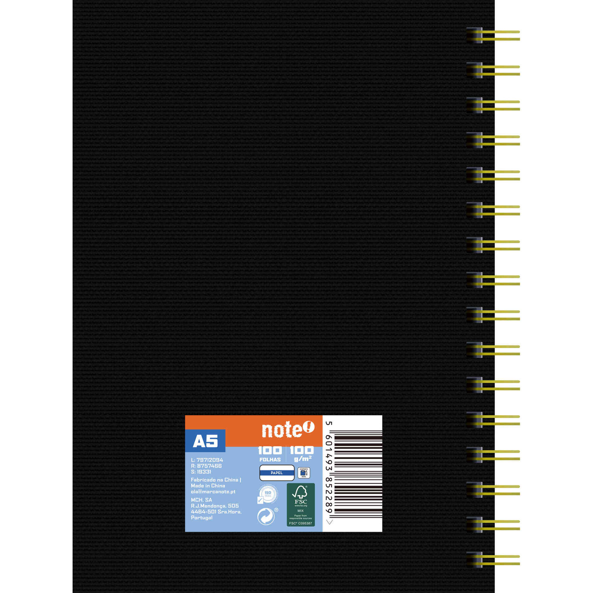Caderno de Desenho A5 100 Folhas Note!