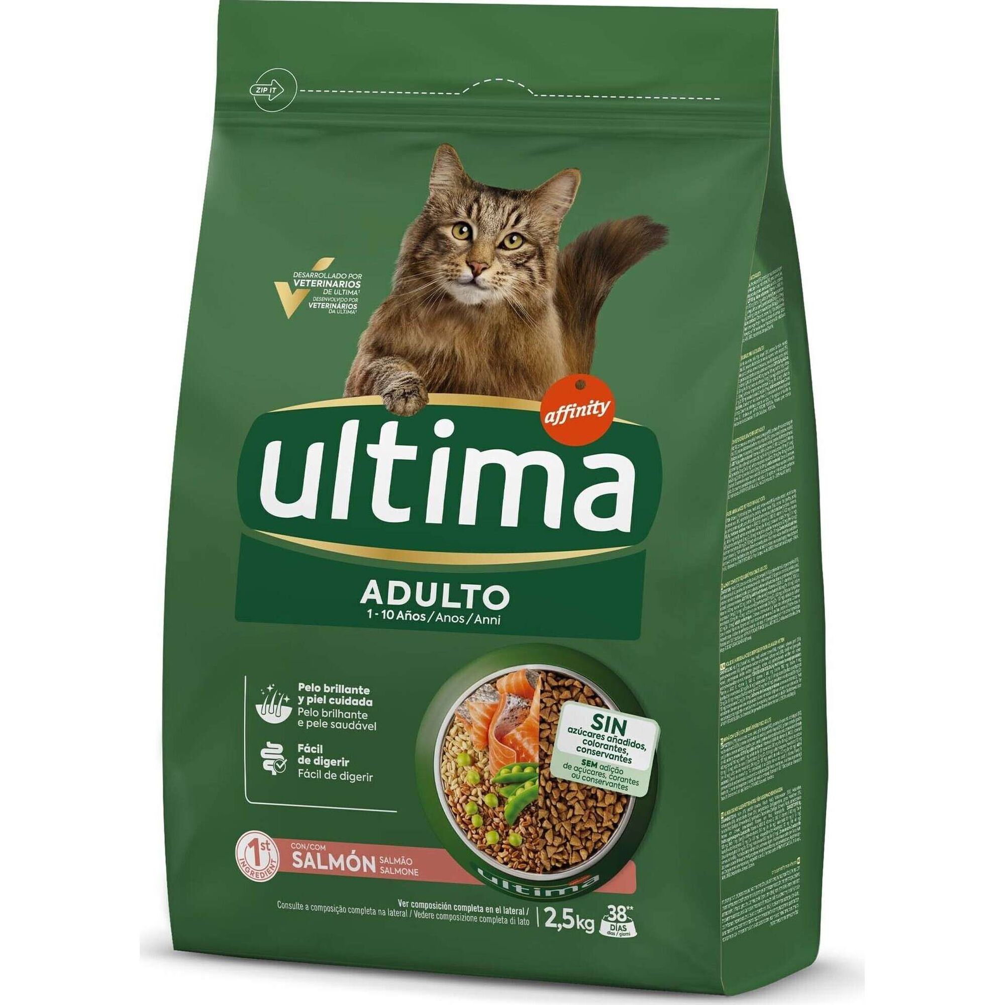 Ra&ccedil;&atilde;o para Gato Adulto Salm&atilde;o Affinity Ultima