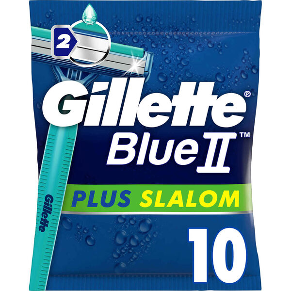 Lâminas Descartáveis Blue II Plus Slalom Gillette