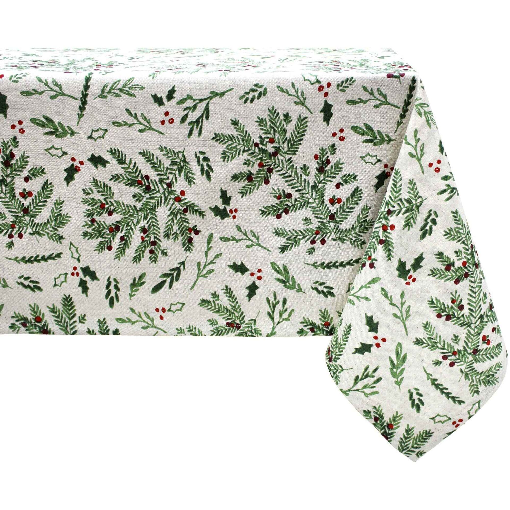 Toalha Mesa 150x250cm Azevinho