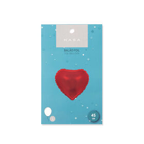 Balão Foil Coração 45cm Vermelho
