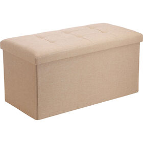 Banco de Arruma&ccedil;&atilde;o com Tampa 76x38cm Bazar&atilde;o