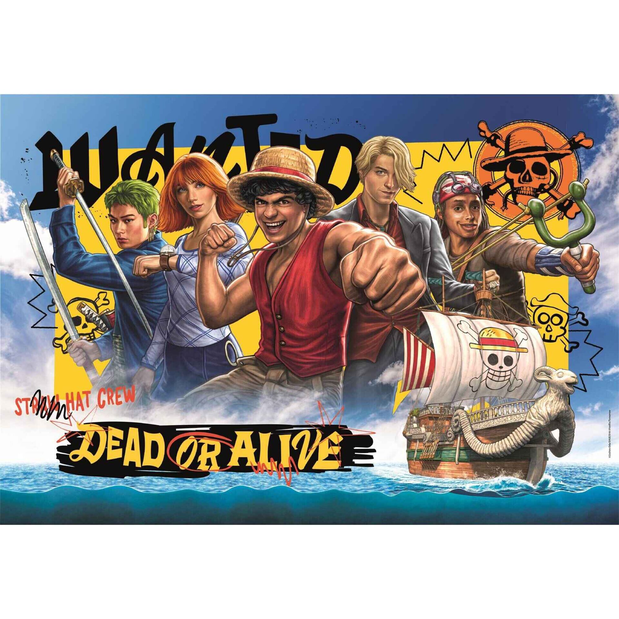 Clementoni - Puzzle One Piece Netflix 104 Pe&ccedil;as