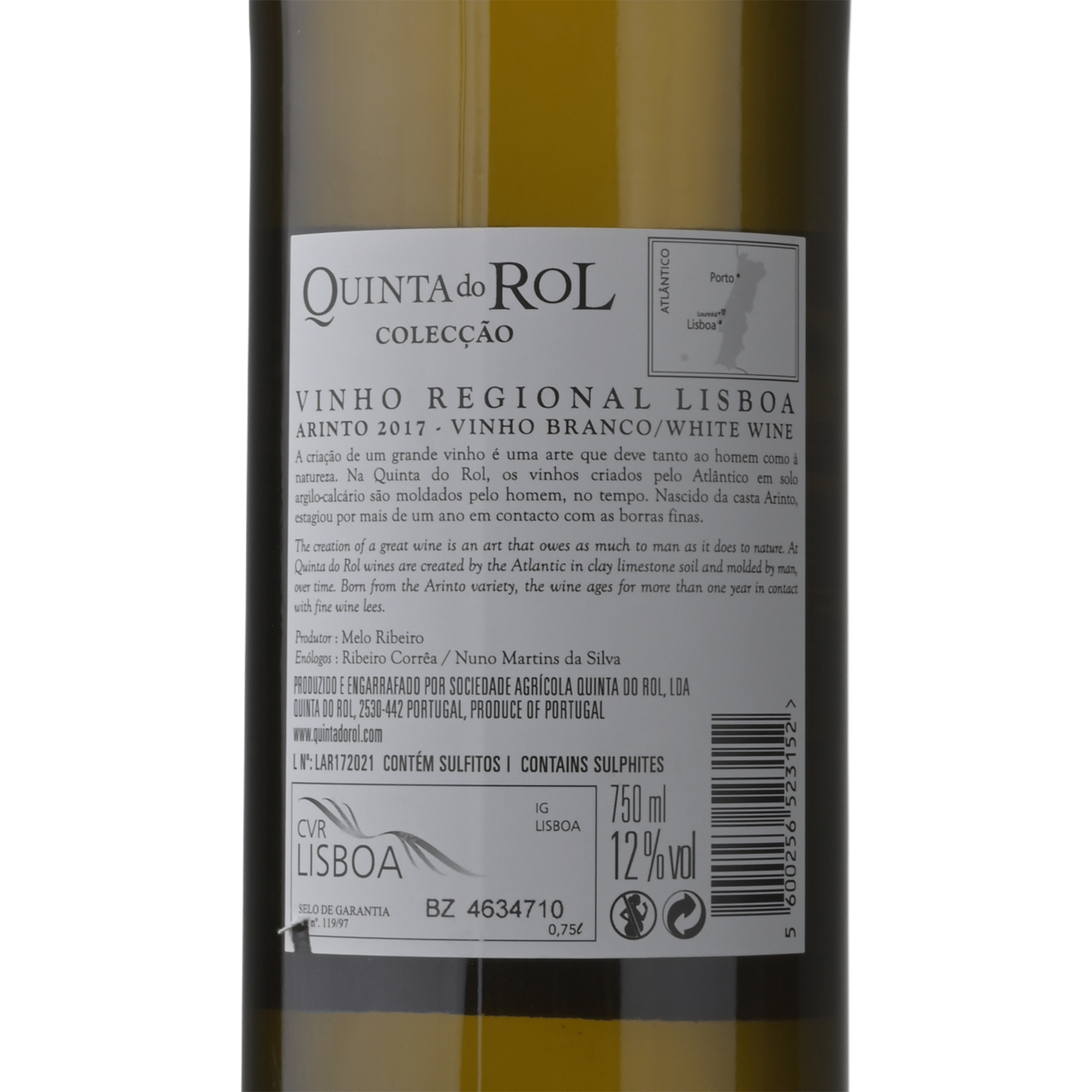 Quinta do Rol Arinto Cole&ccedil;&atilde;o Lisboa Vinho Branco
