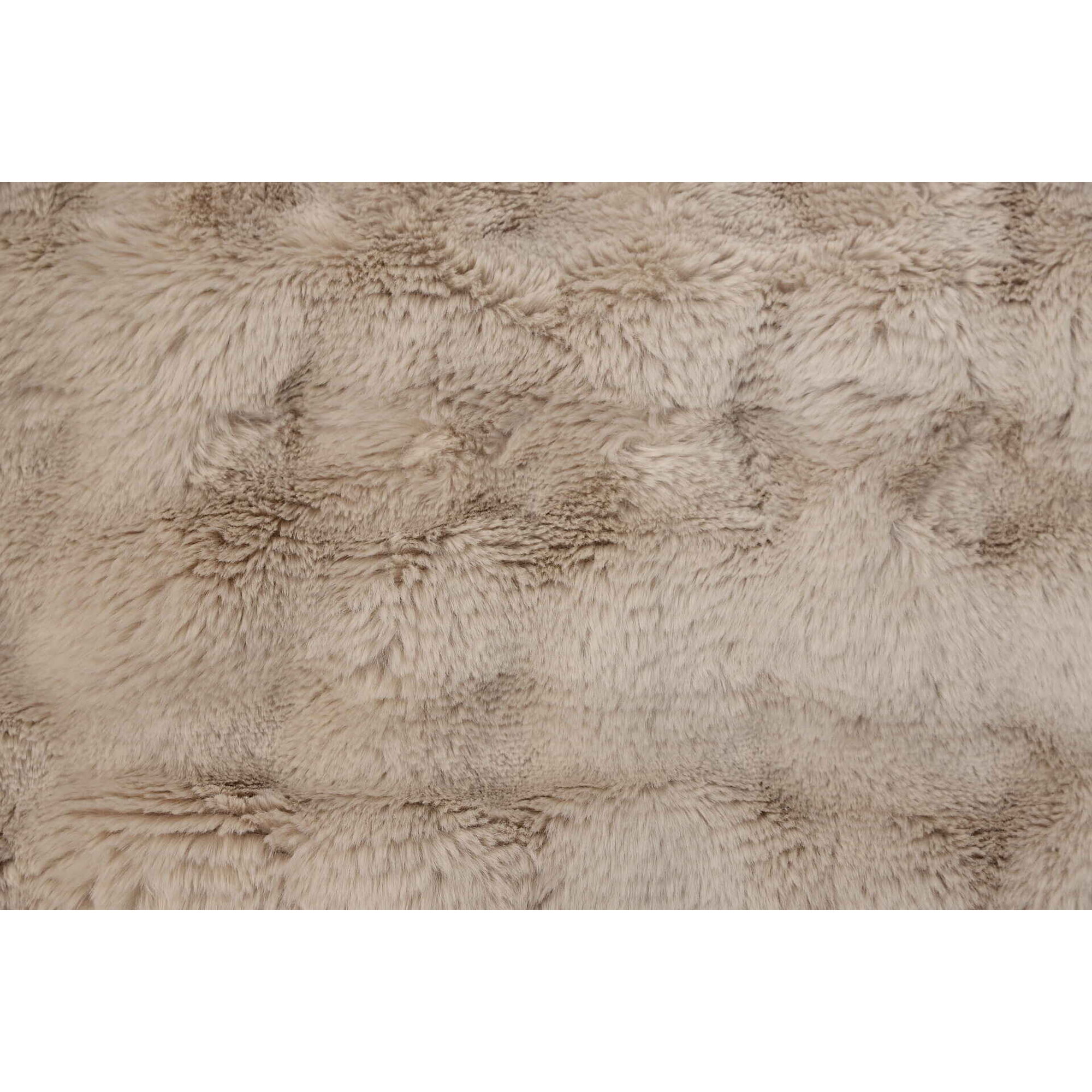 Manta Pele de Coelho 130x160cm Castanho