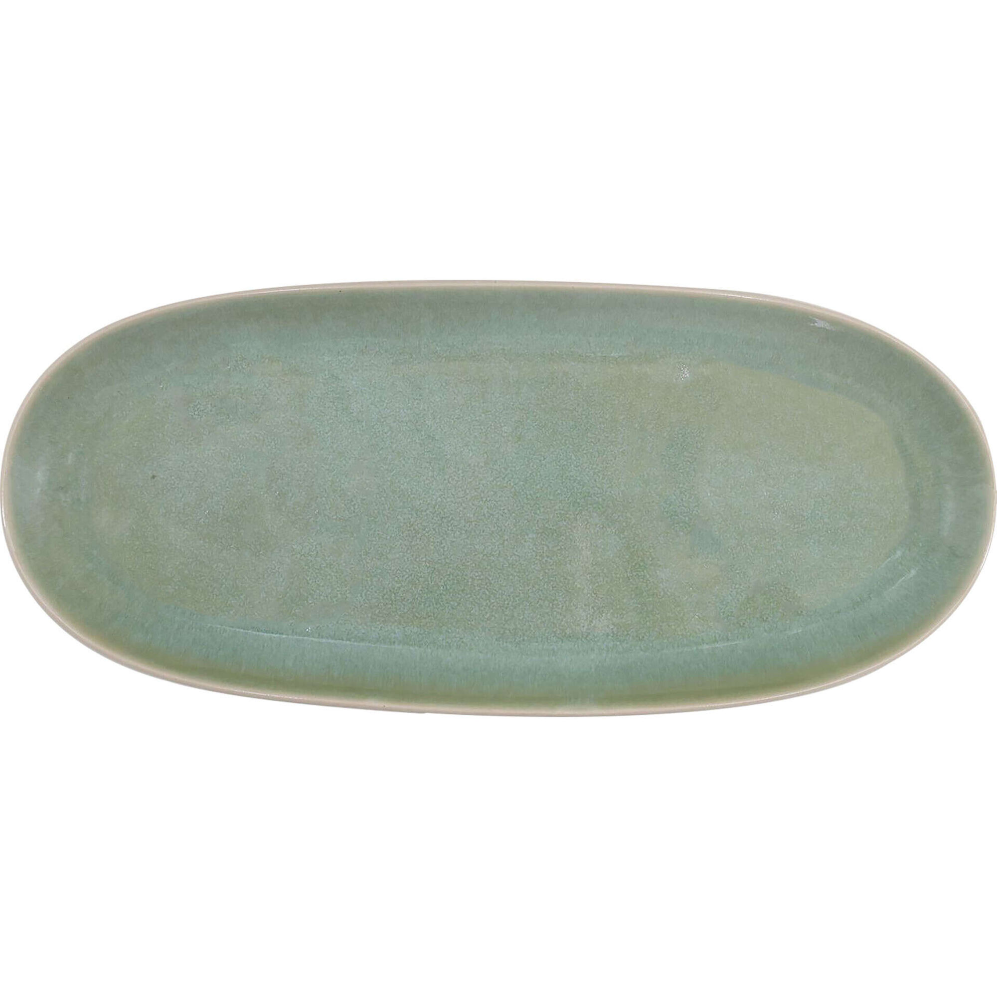 Travessa Oval 35,6x15,6x2,5cm Reativa Verde