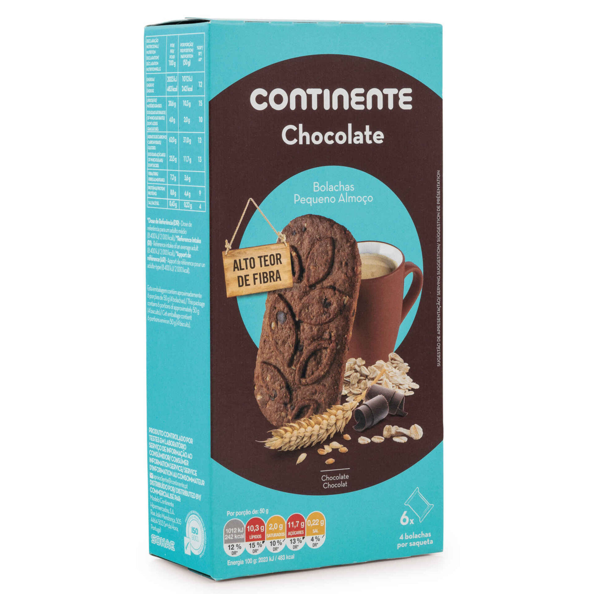 Bolachas Pequeno Almoço Chocolate