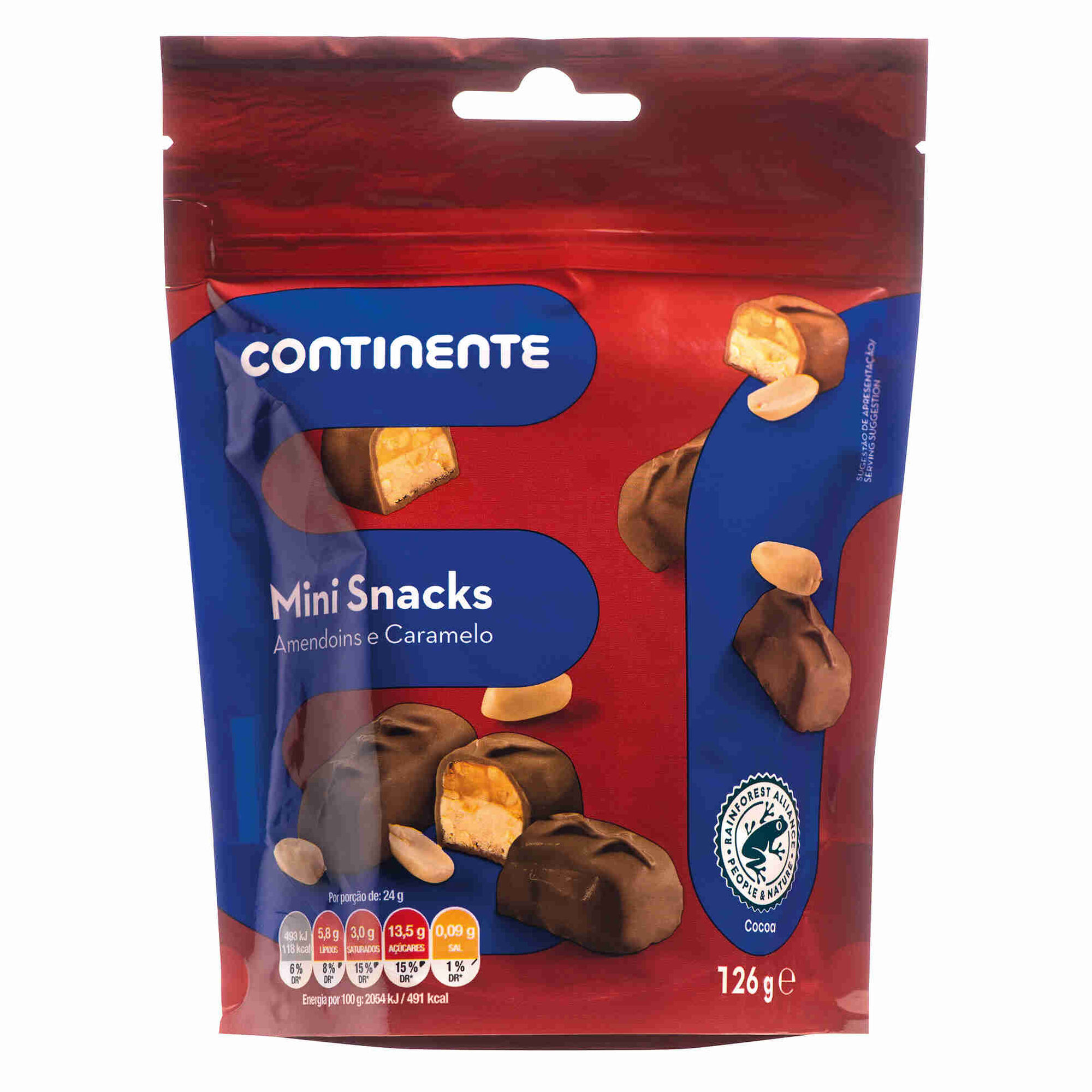 Snack Amendoim e Caramelo Mini