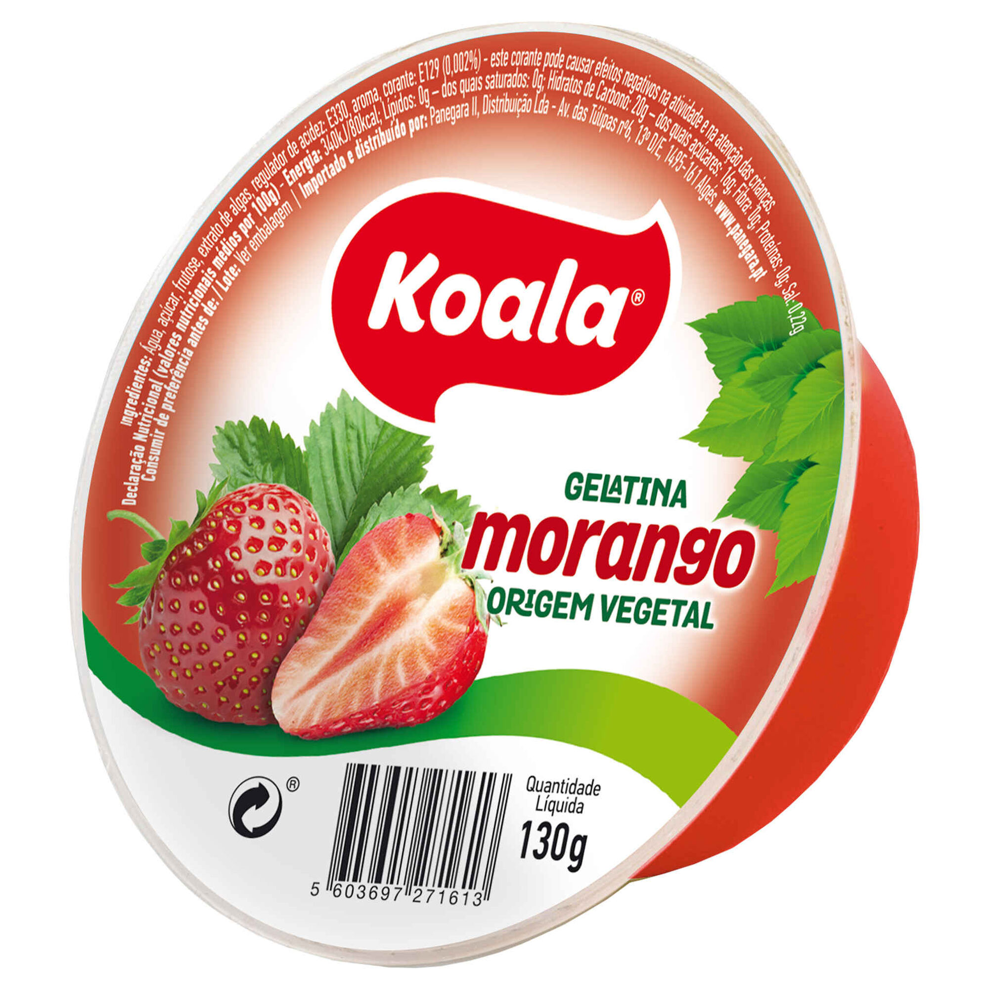 Gelatina Pronta de Morango Gelatina Pronta de Morango