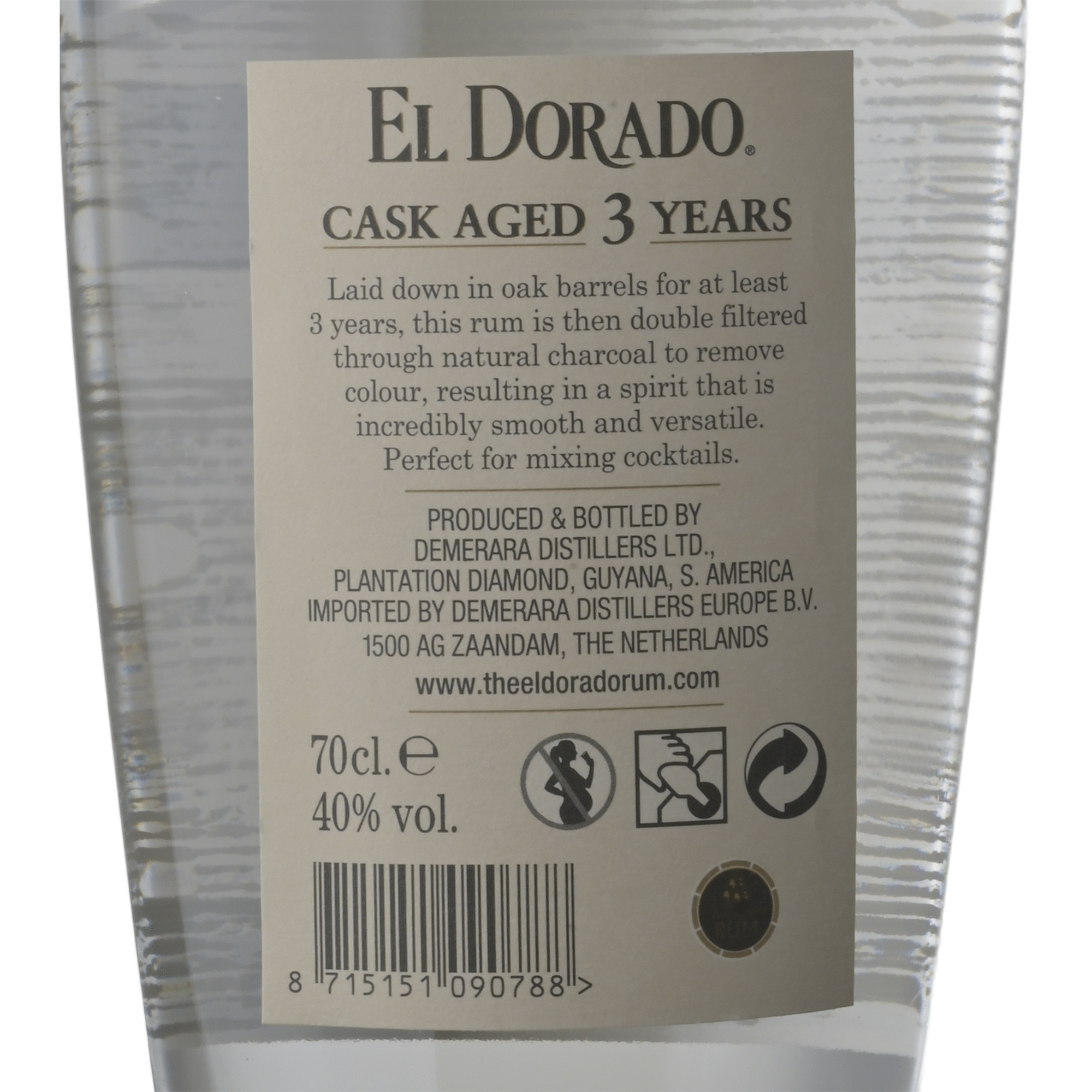El Dorado Rum 3 Anos Cask Aged Blanco
