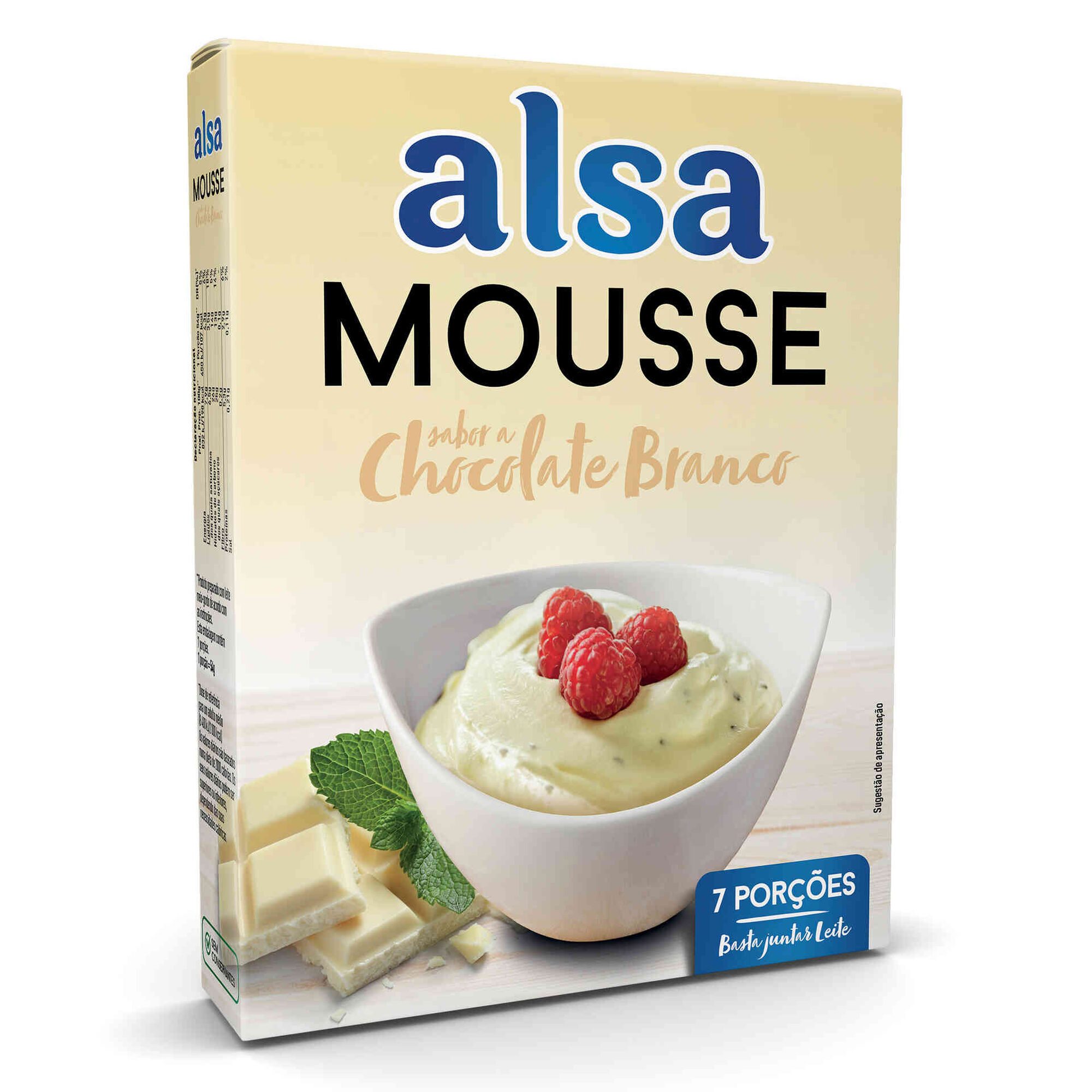 Mousse de Chocolate Branco com Pepitas Mousse de Chocolate Branco com Pepitas