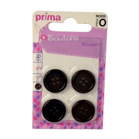 Botões 20mm Pretos