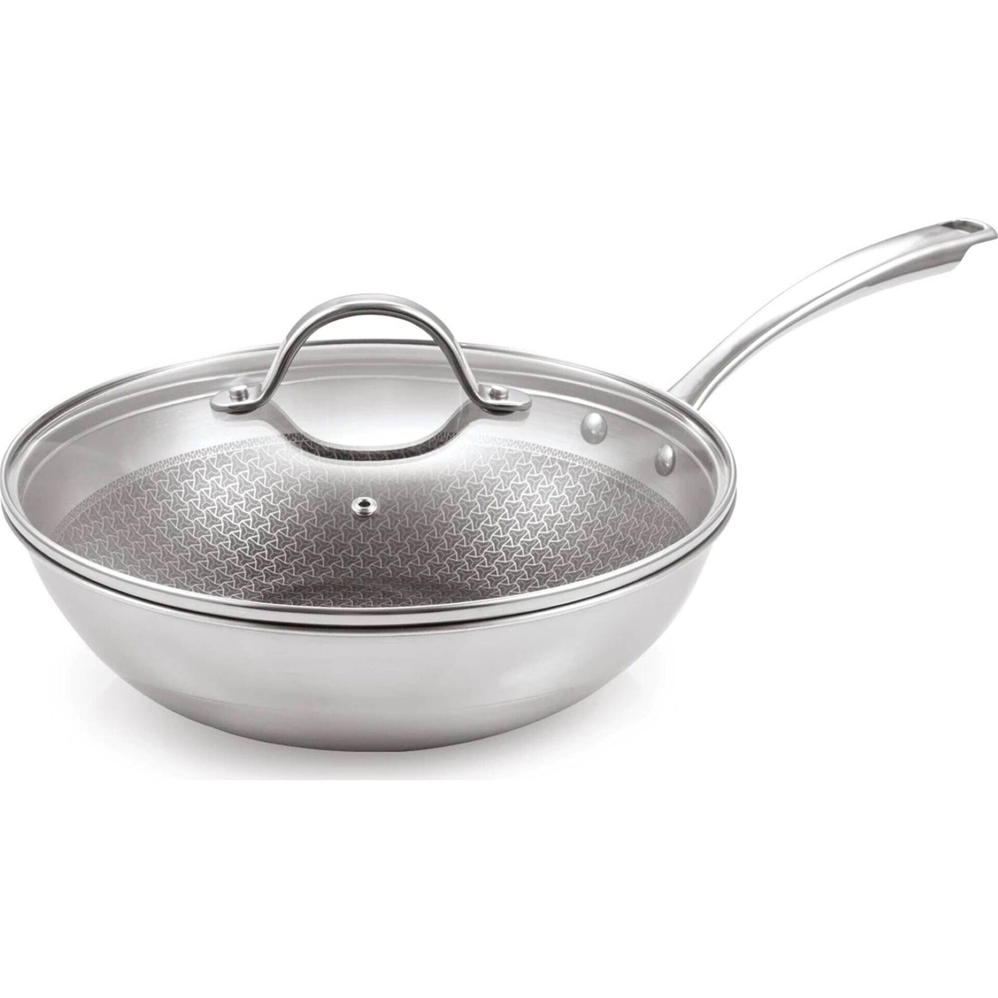 Wok com Tampa Steelcraft 28cm Tescoma