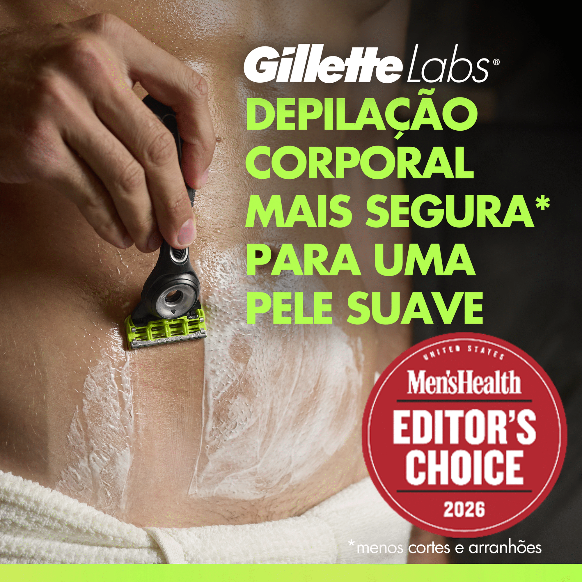 M&aacute;quina de Barbear Body + Intimate com 4 Recargas Gillette Labs