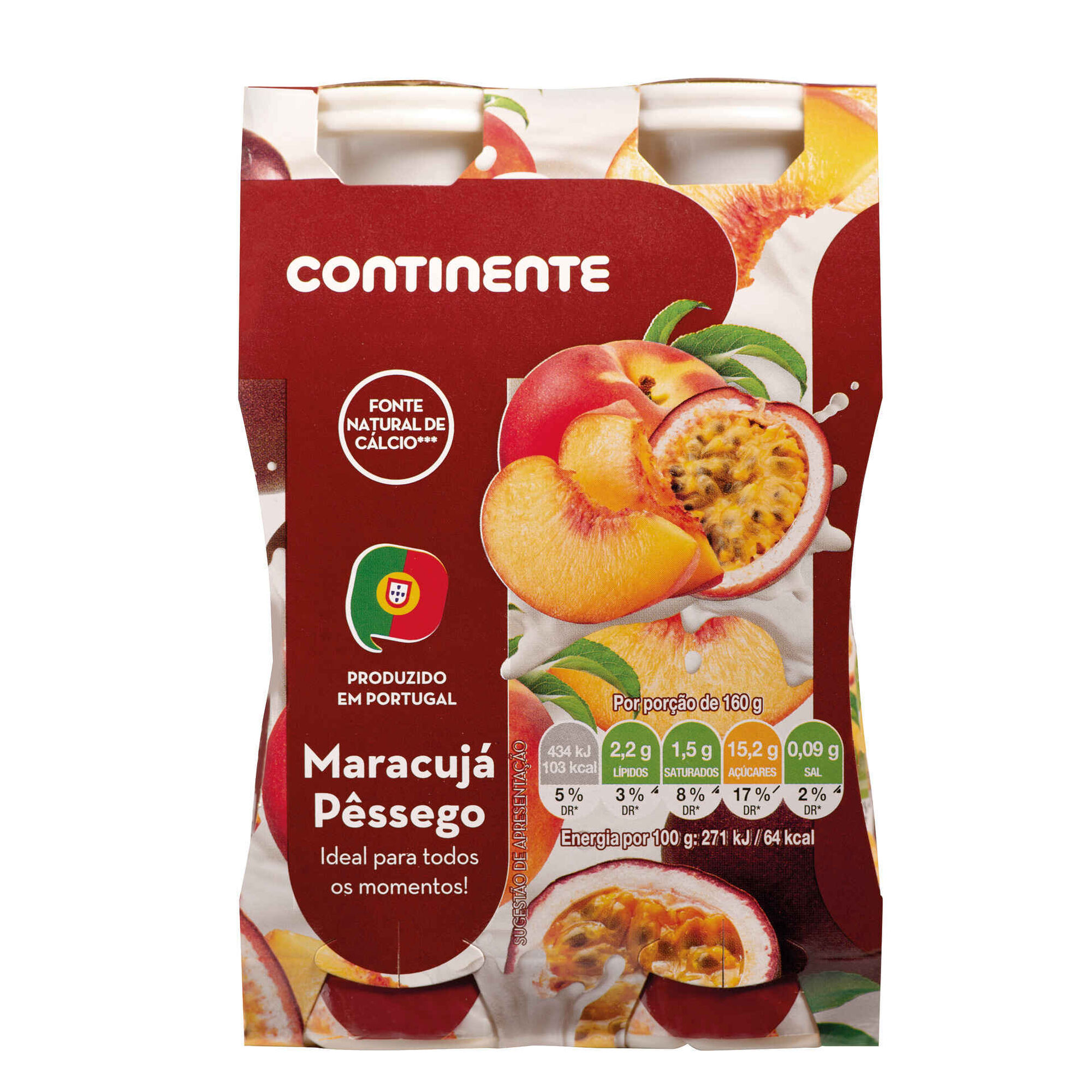 Iogurte Líquido Pêssego Maracujá