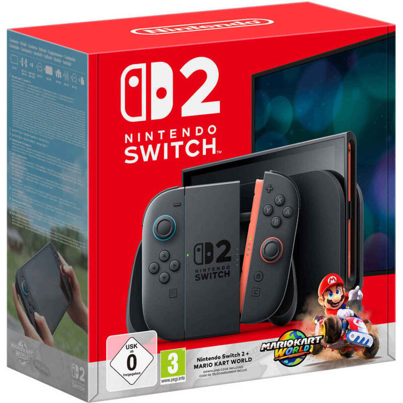 Consola Switch 2 + Jogo Mario Kart World Nintendo