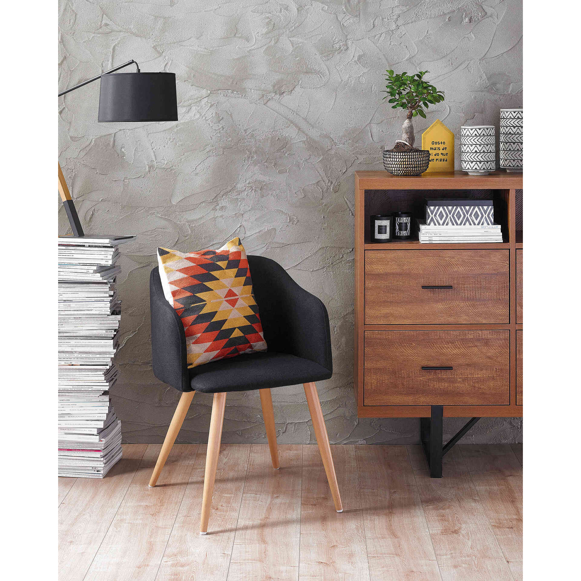 Aparador Alto com Gavetas Nordic Kasa