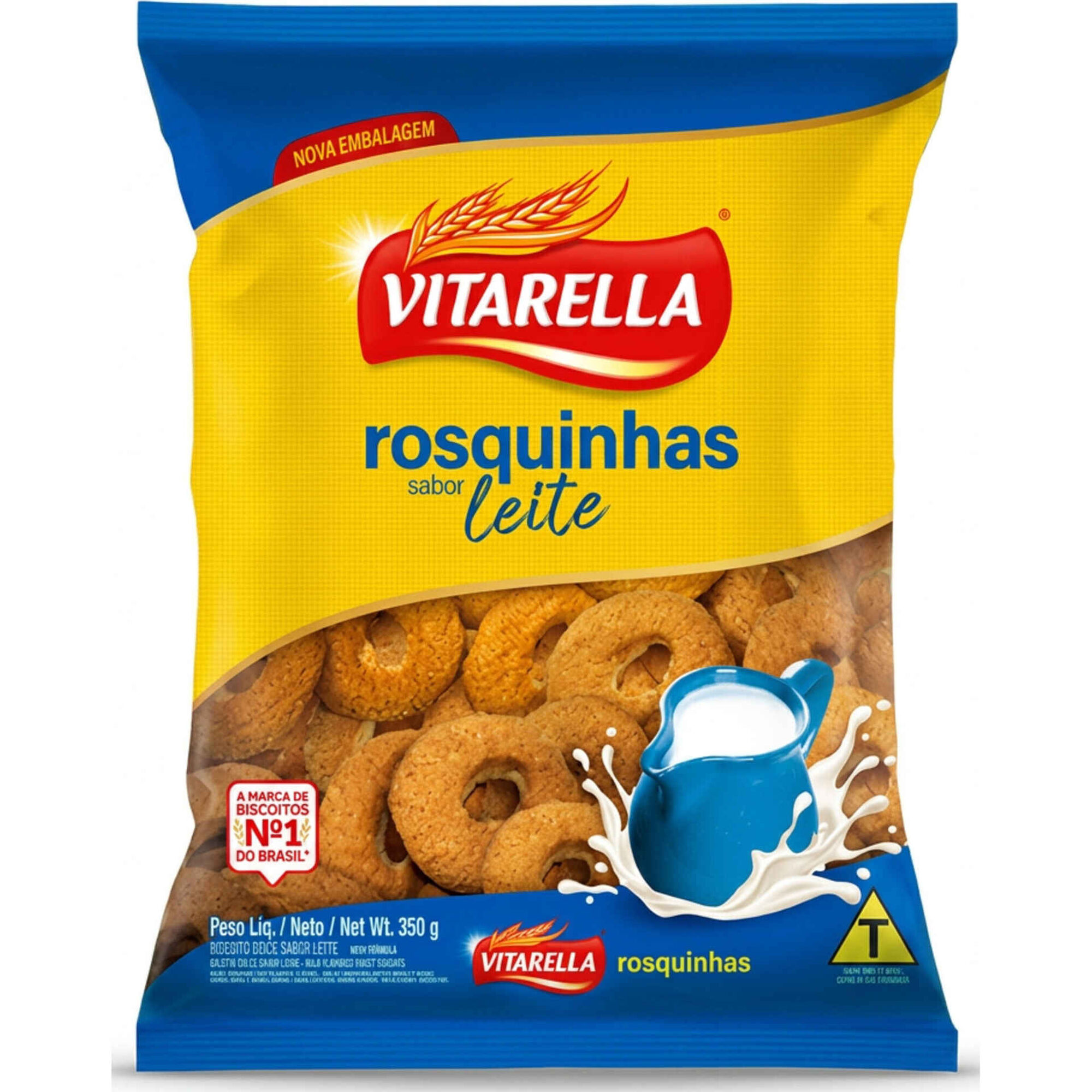 Biscoitos Rosquinhas Leite Vitarella
