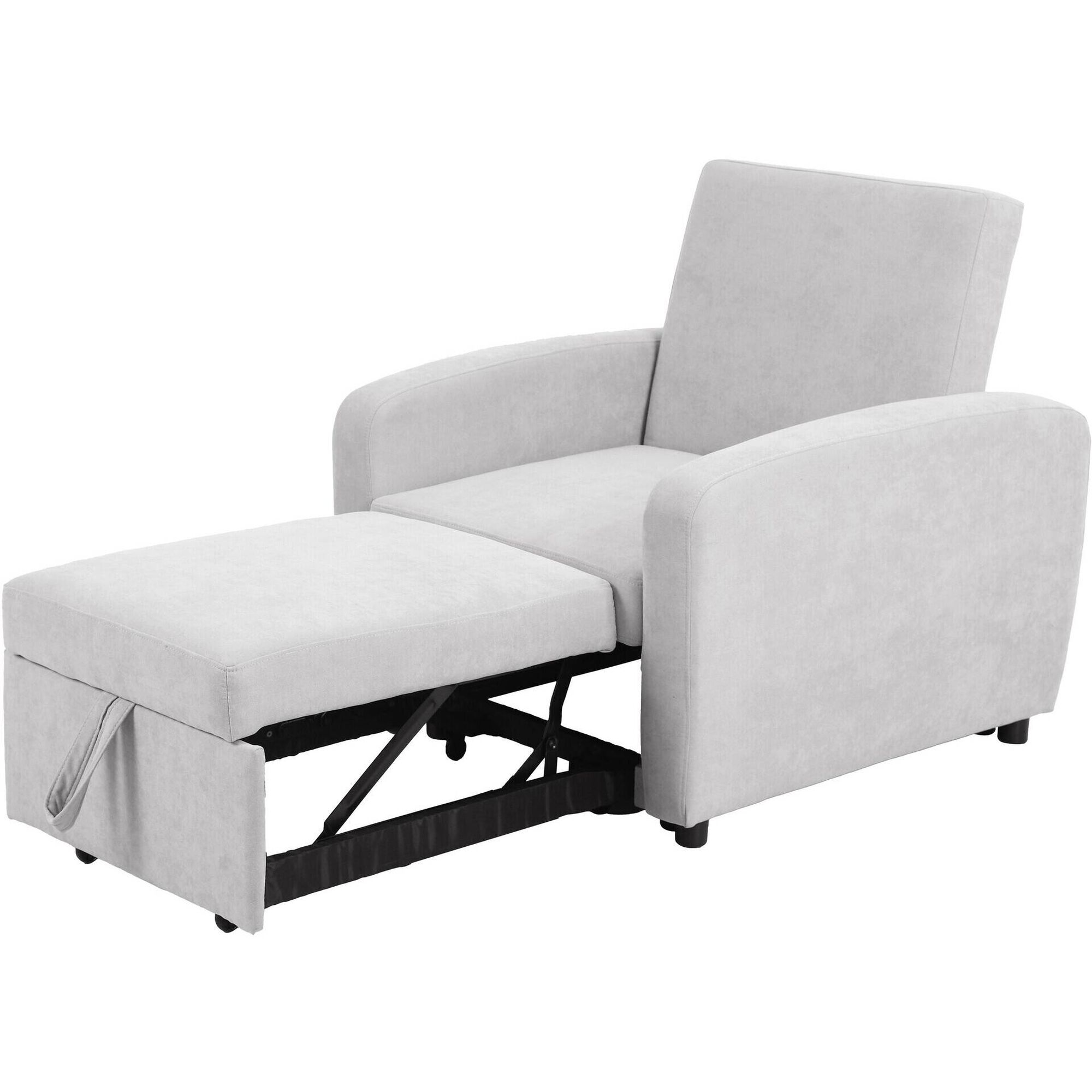 Poltrona Cama 4 em 1 Cinza Kasa