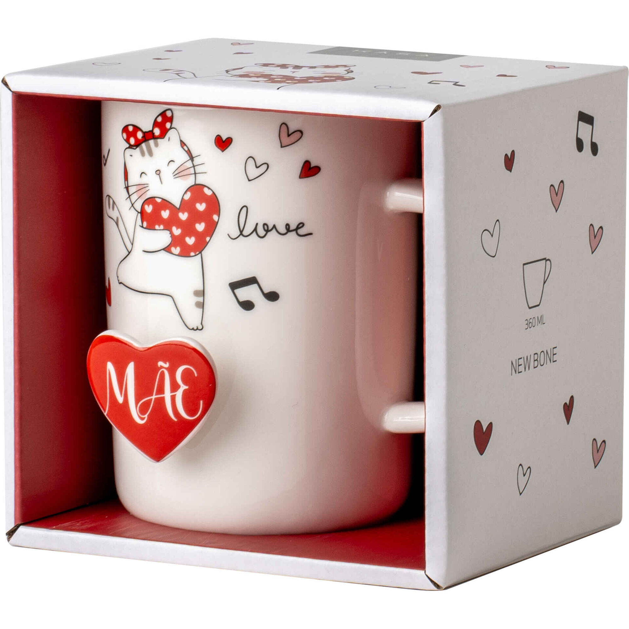 Caneca 360ml Gatos Kasa