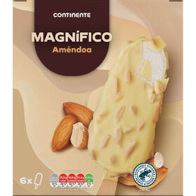 Gelado Magn&iacute;fico Chocolate Branco com Am&ecirc;ndoa Continente