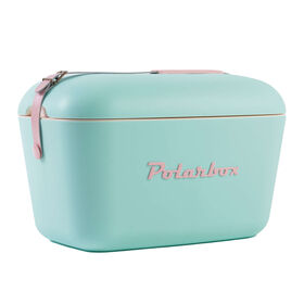 Geleira Port&aacute;til Vintage com Asas 20L Verde &Aacute;gua Polarbox